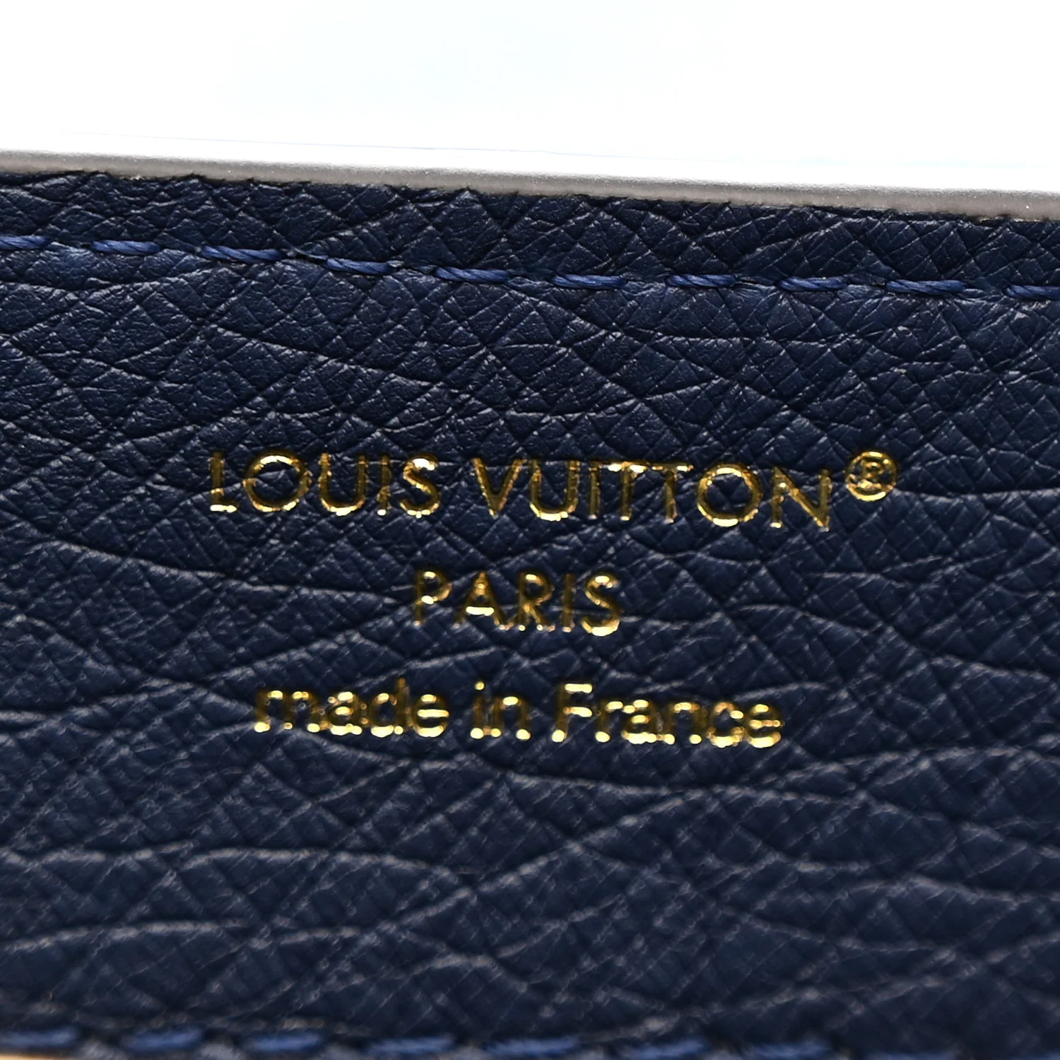 Ostrich Capucines Mini Indigo - Top Club