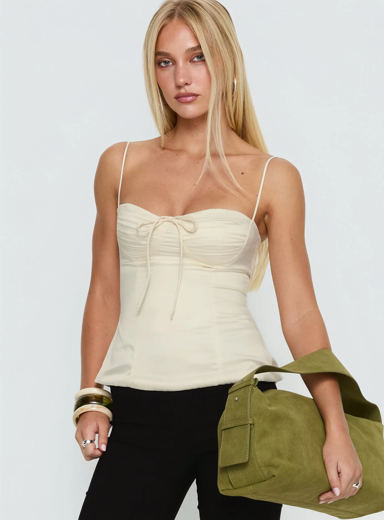 Hildy Tie Back Top Butter