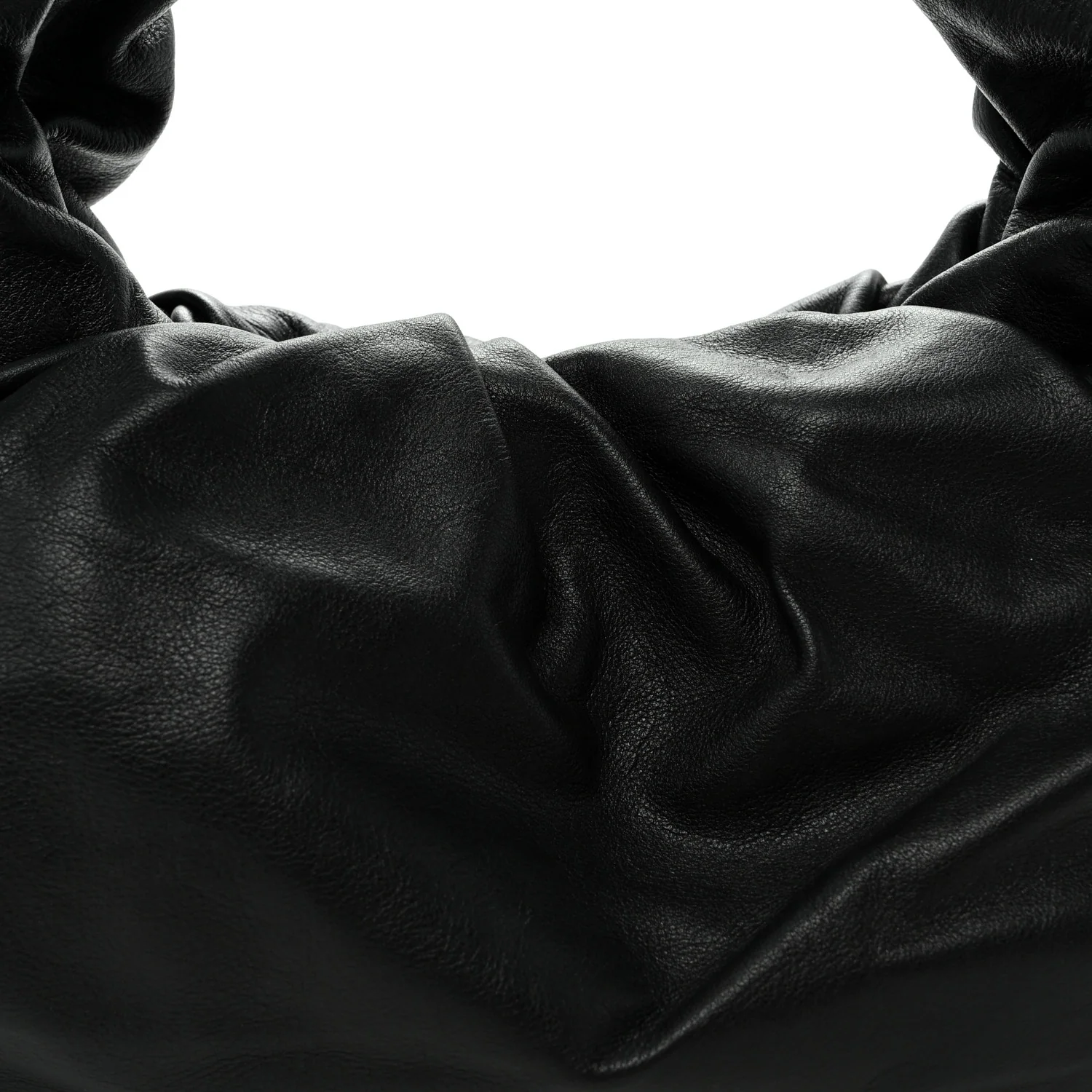 Smooth Butter Calfskin Small The Shoulder Pouch Black - Top Club
