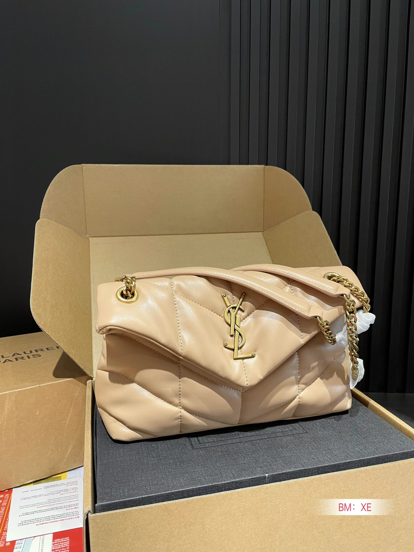 Y PUFFER SMALL SIZE BAG IN QUILTED LAMBSKIN Size: 28*17 CM - Top Club