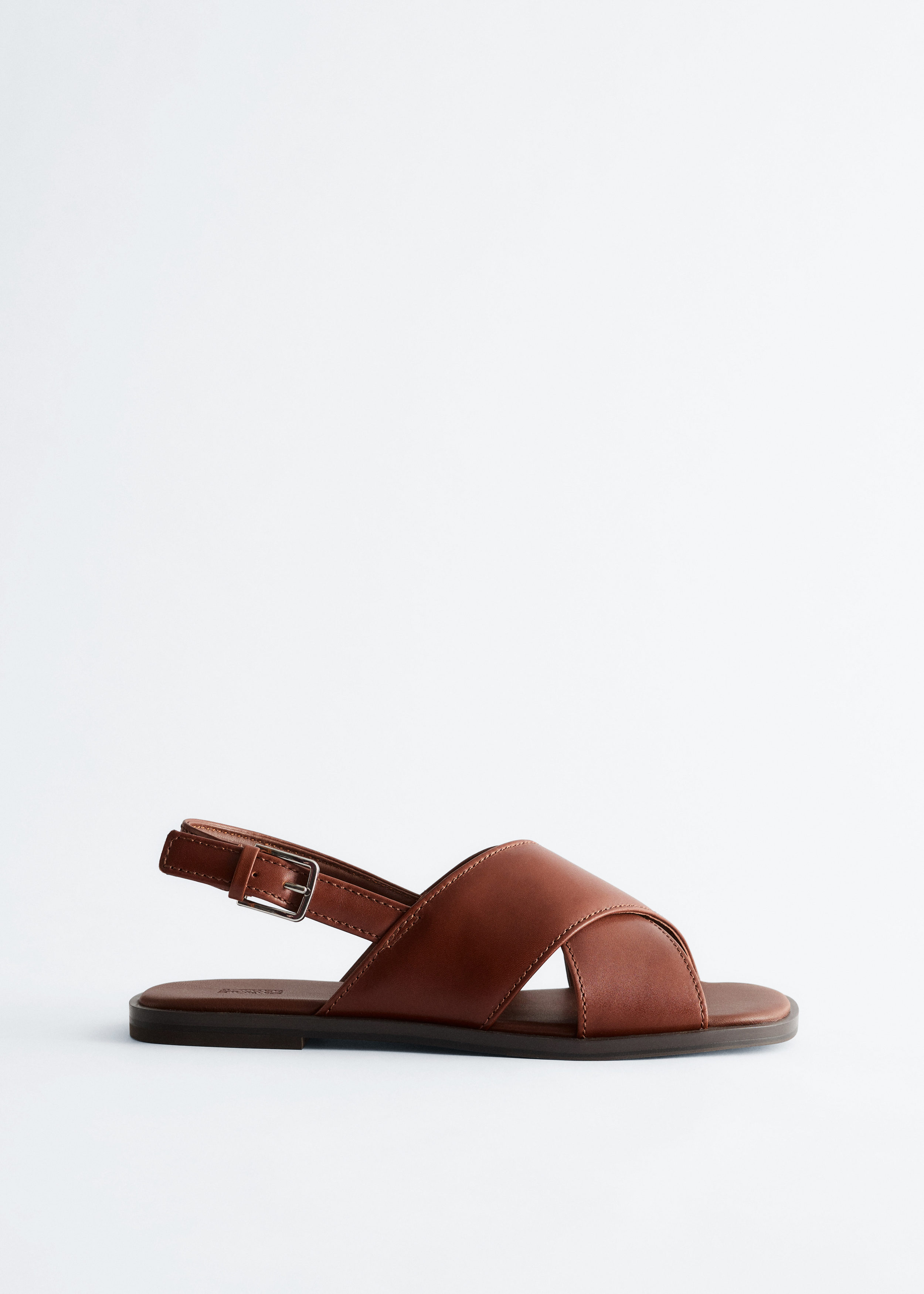 & Other Stories CROSSOVER LEATHER SANDALS