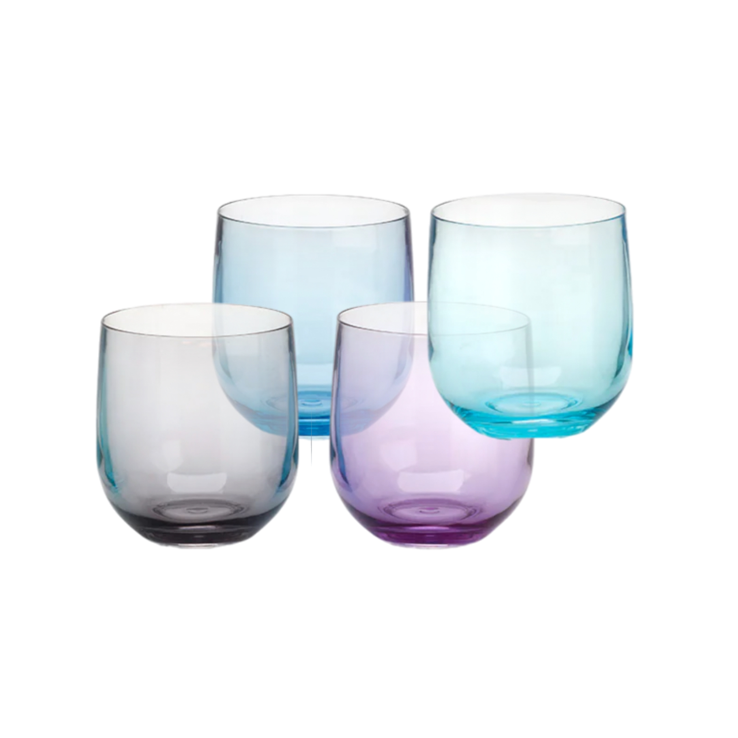 Acryl Glas Moonstone short - set van 4