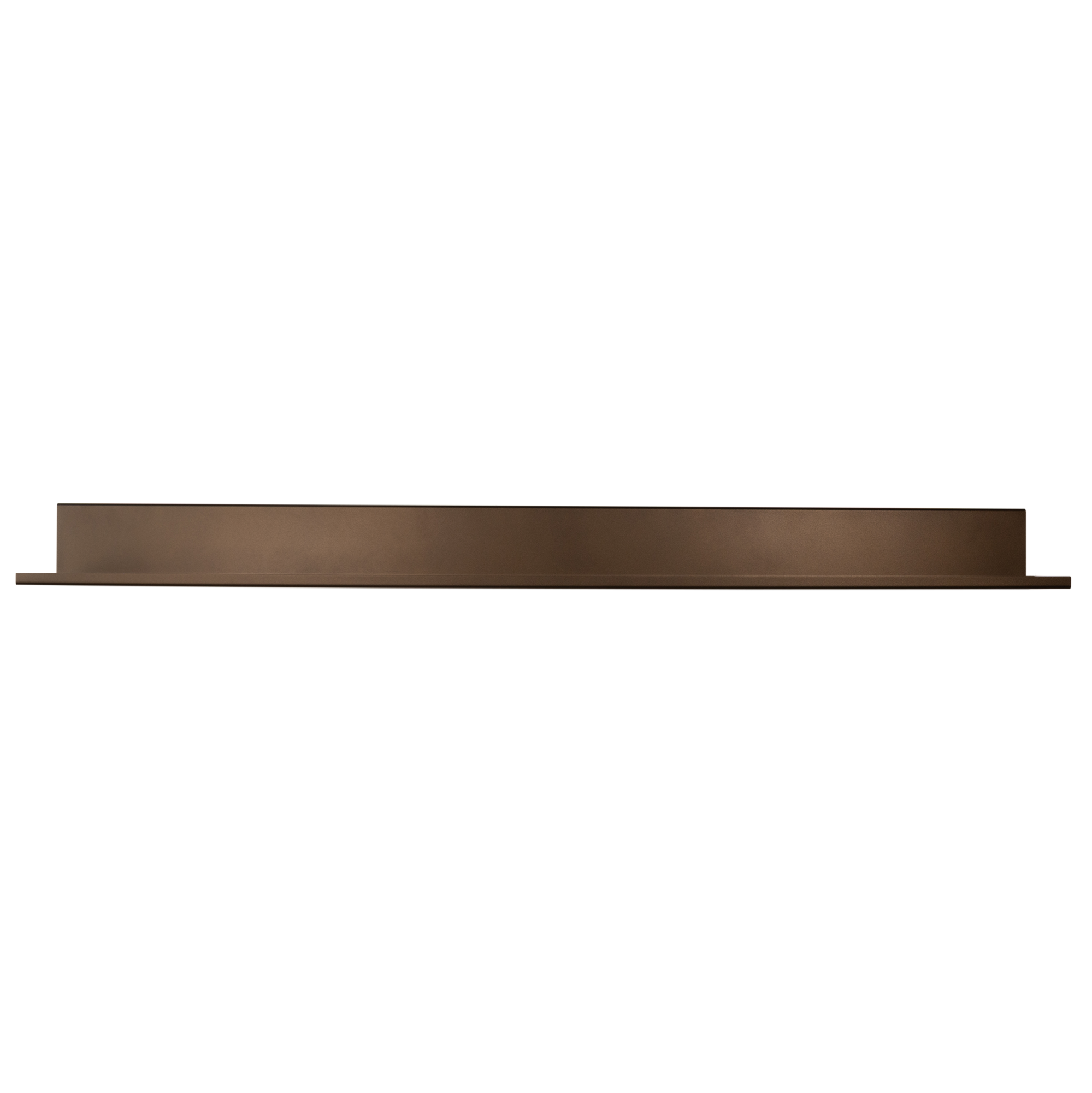Wandplank 120x15 cm anodic bruin