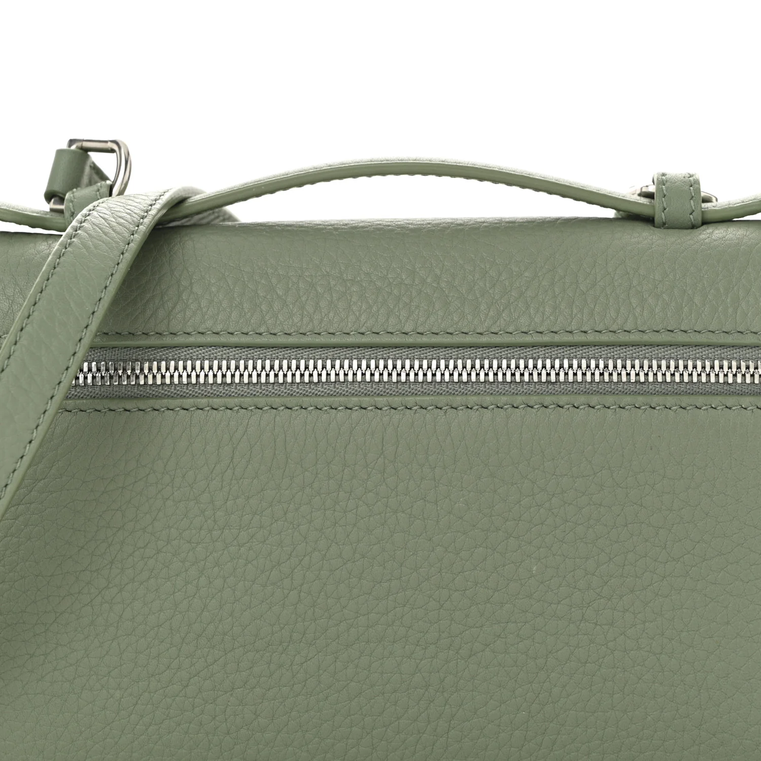Grained Calfskin L19 Extra Pocket Pouch Sage Brush Leaves - Top Club