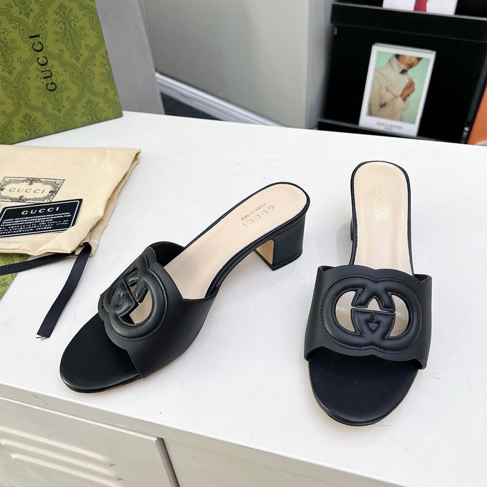 GUCCI Women s Interlocking G slide sandal - Top Club