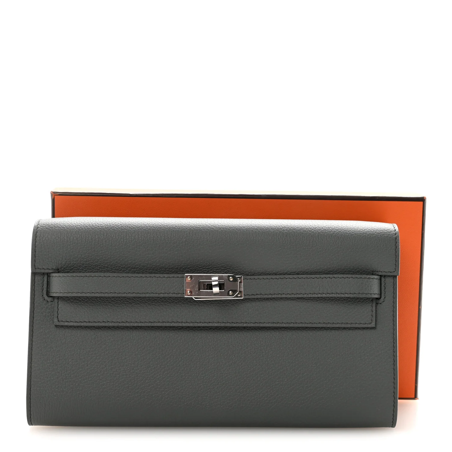 Evercolor Kelly Wallet To Go Vert Amande - Top Club