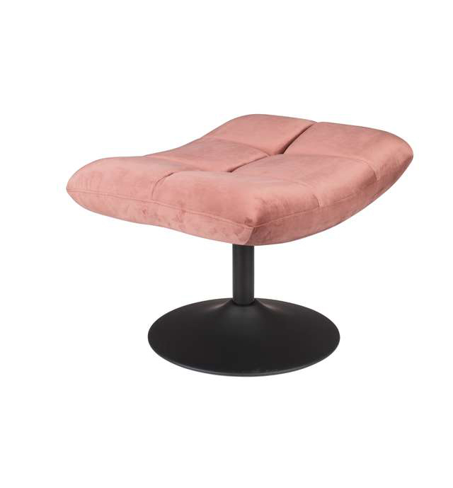 Hocker Bar velvet velvet oud roze