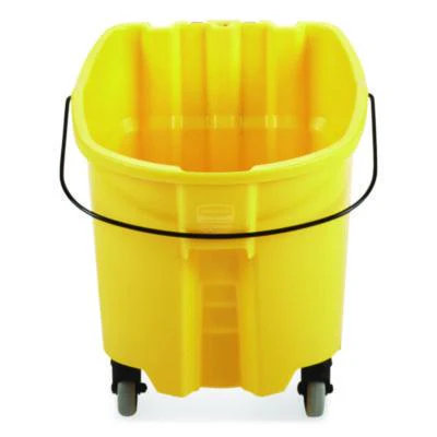 YELLOW RUBBERMAID 7570-88 WaveBrake 2.0 Mop Bucket, 8.75 gal (35 QT) - Victorias Cleaning and Janitor