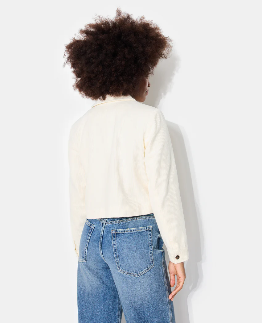 Pimkie Veste droite et courte en velours