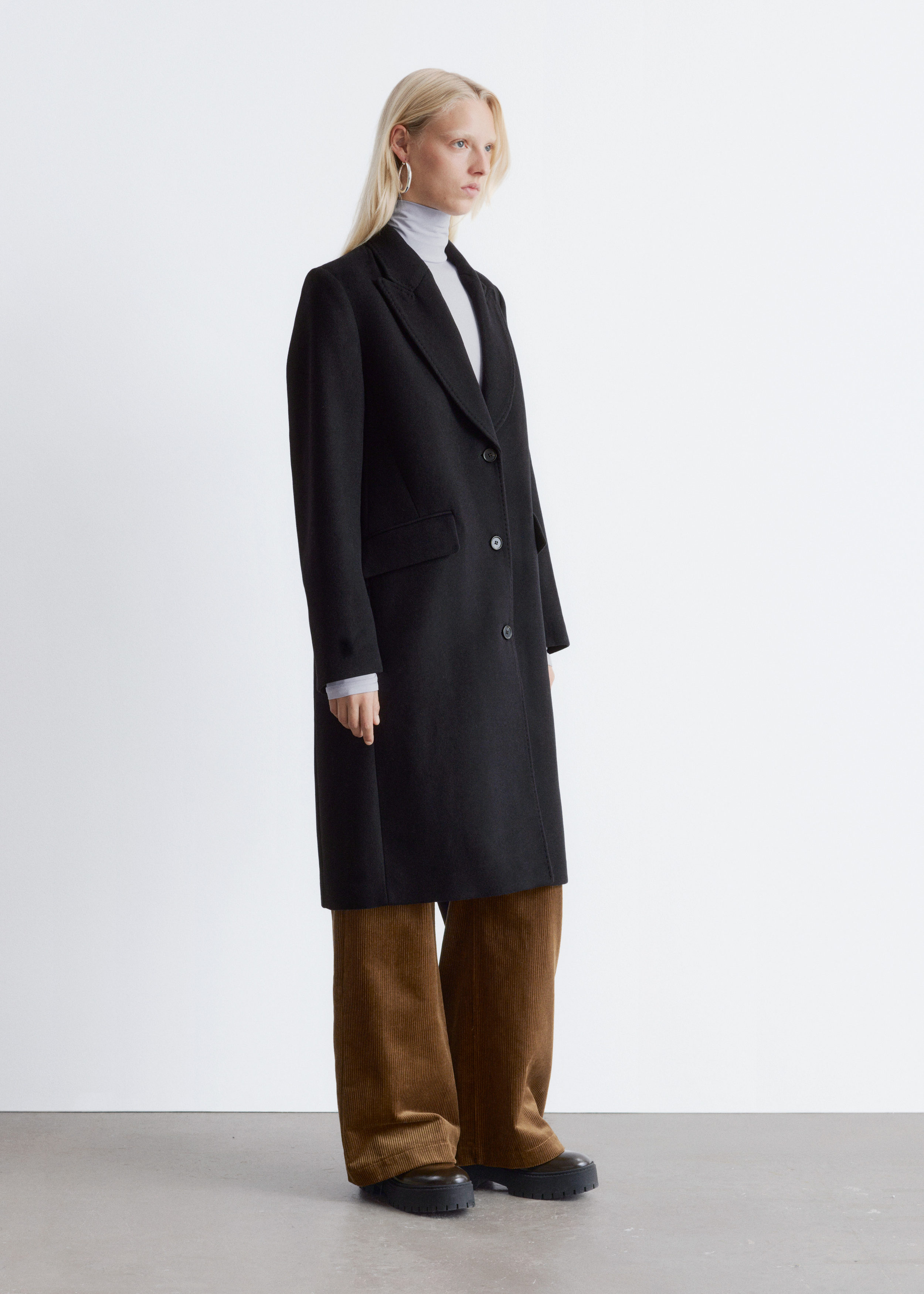 & Other Stories TAILORED SINGLE-BREASTED COAT