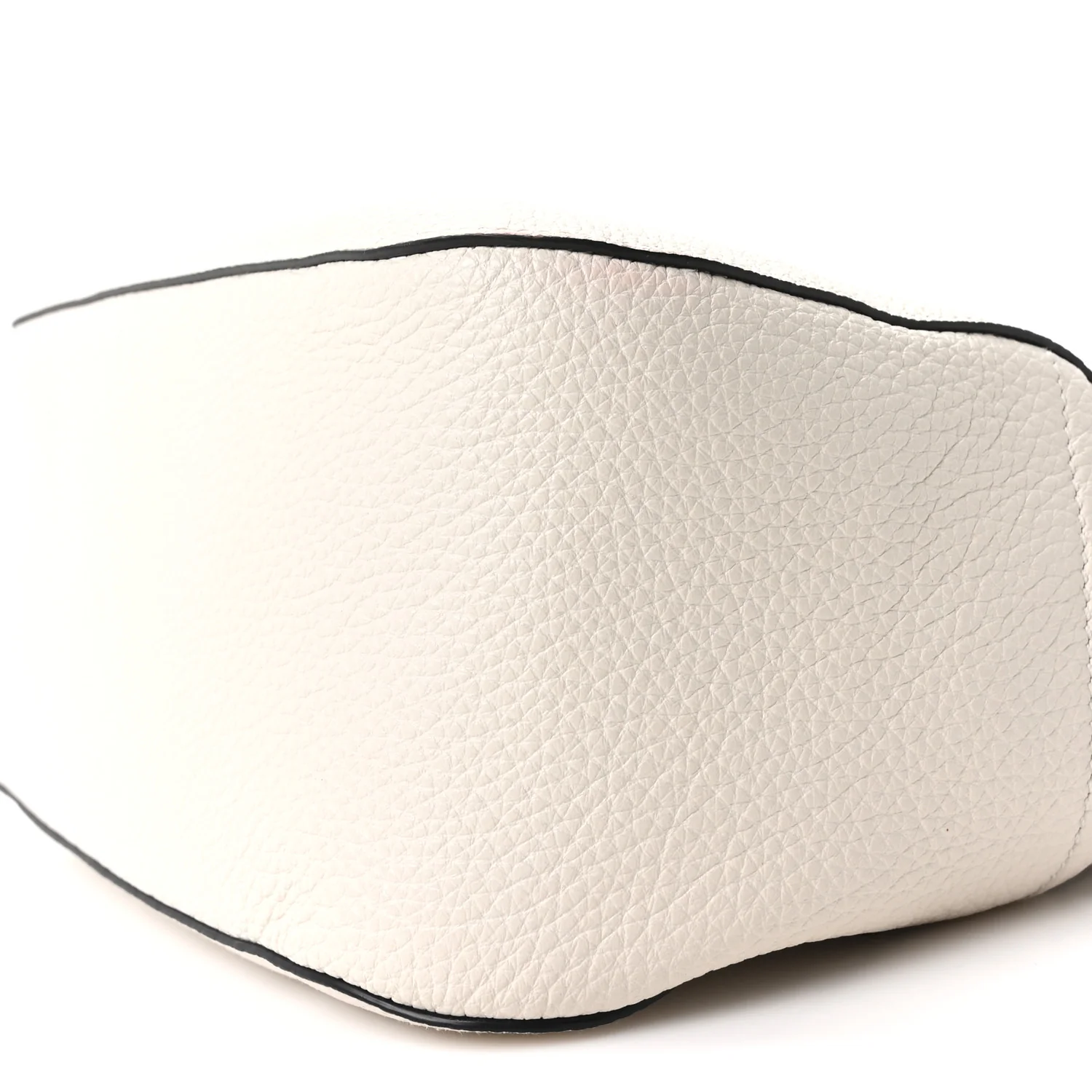 Vitello Daino Small Shoulder Bag White - Top Club