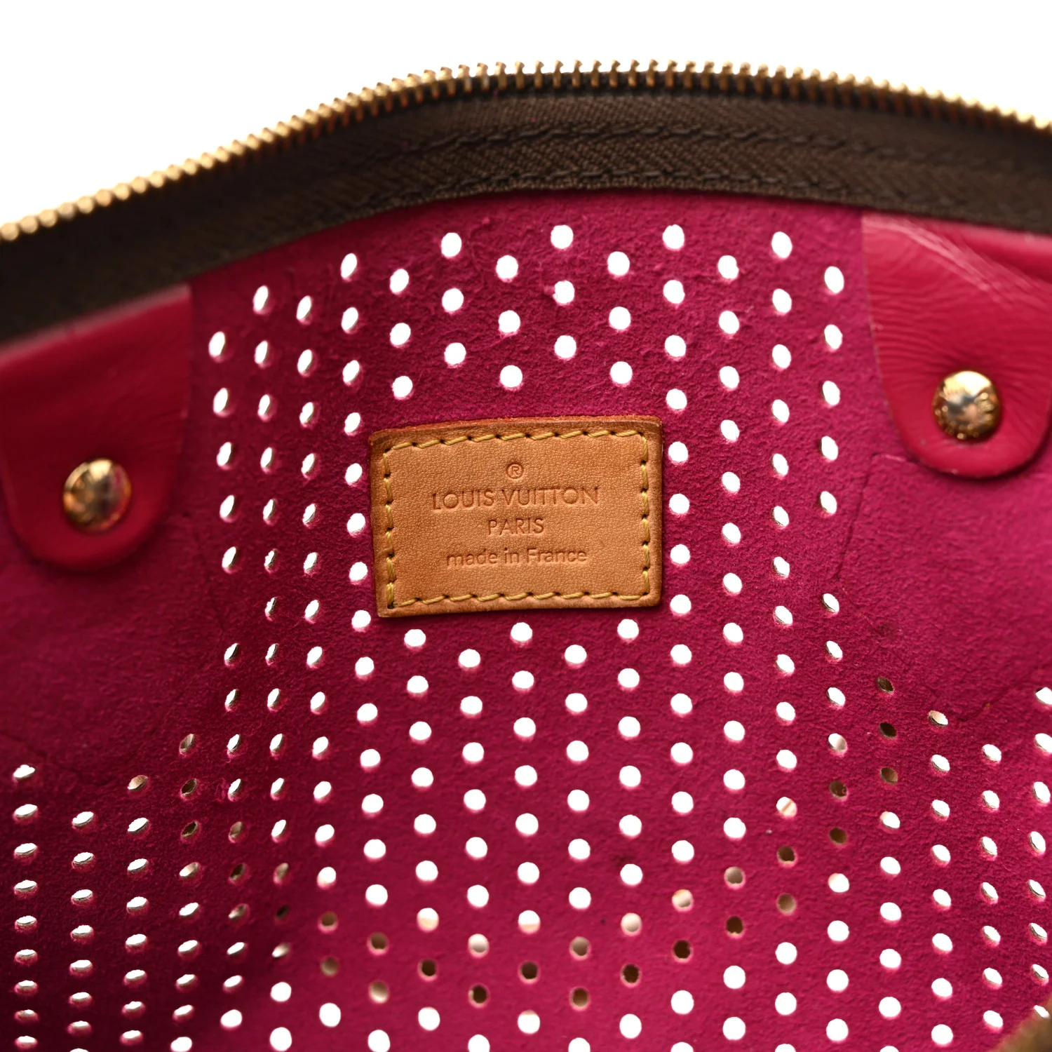 Monogram Perforated Speedy 30 Fuchsia - Top Club