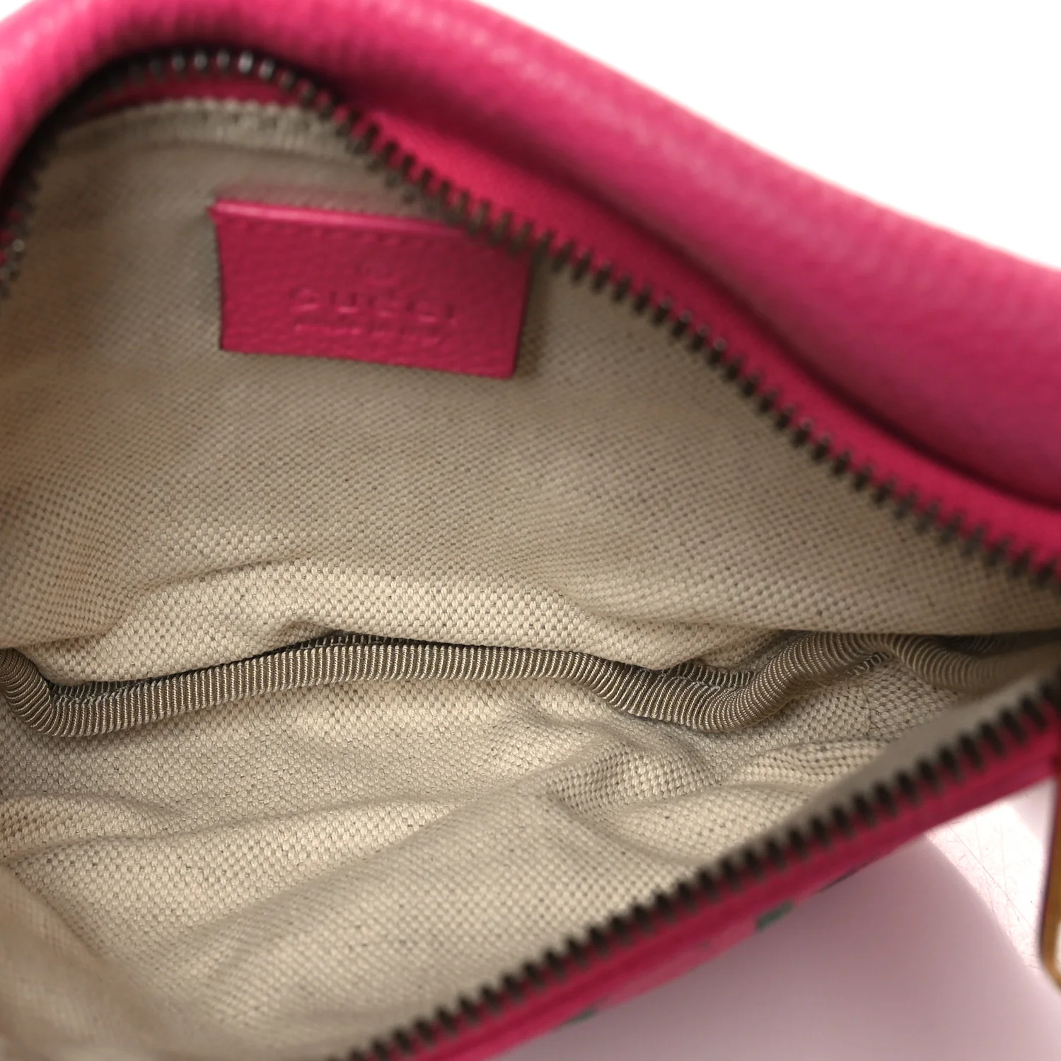 Grained Calfskin Small Logo Belt Bag Box Pink Green - Top Club