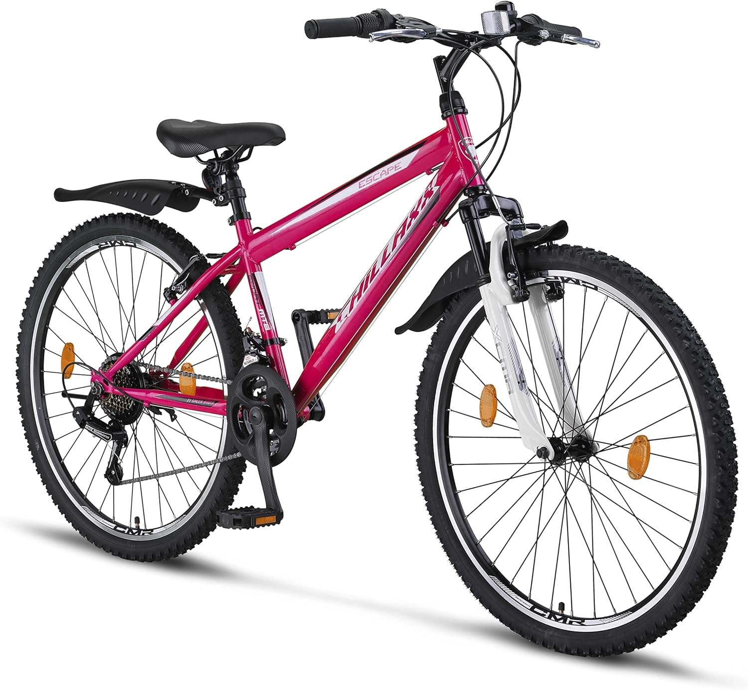 Chillaxx Bike Escape Premium Mountain Bike da 24 e 26 pollici, per ragazze, ragazzi, uomini e donne, cambio a 21 marce