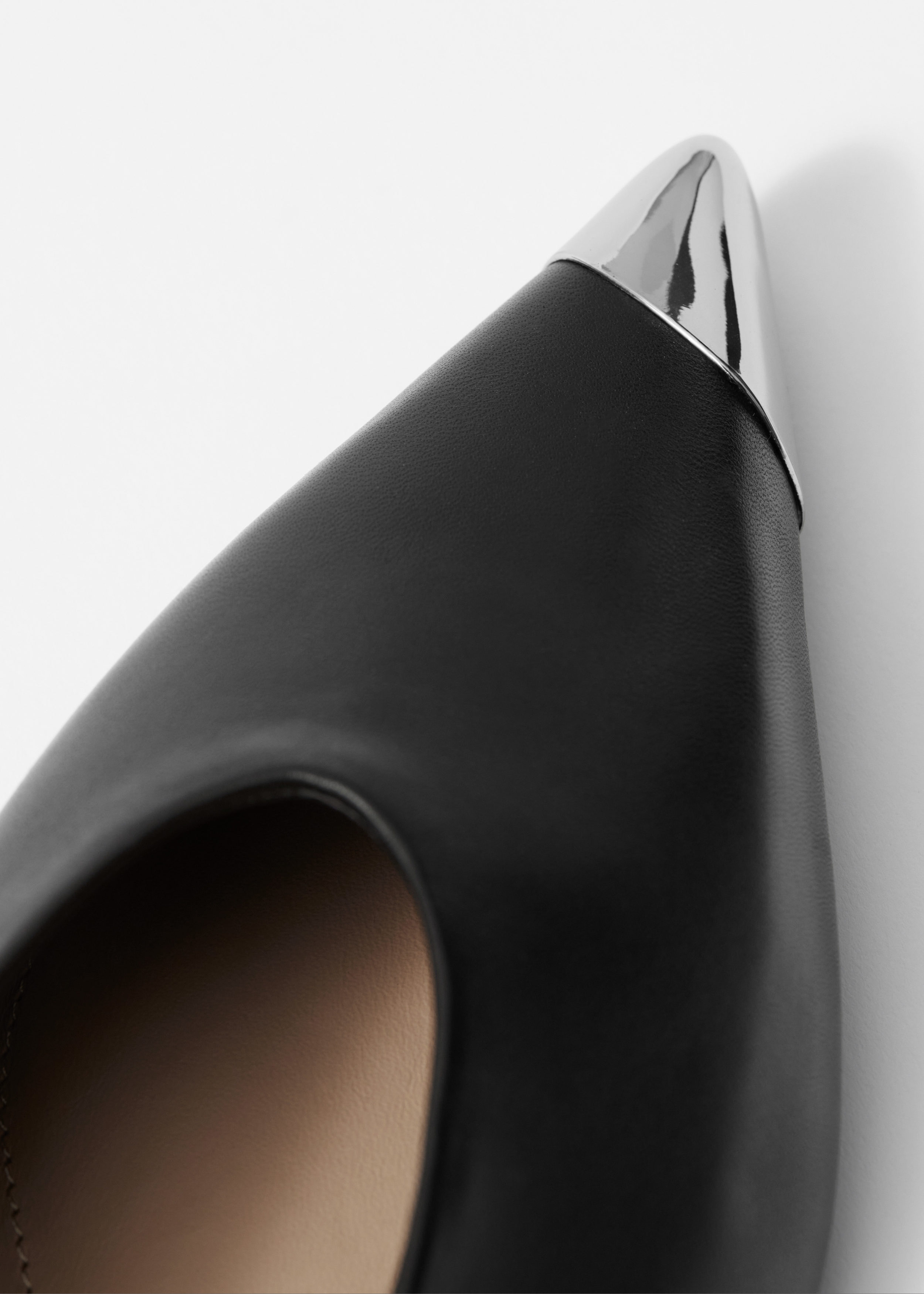 & Other Stories SILVER-CAP BALLERINA FLATS