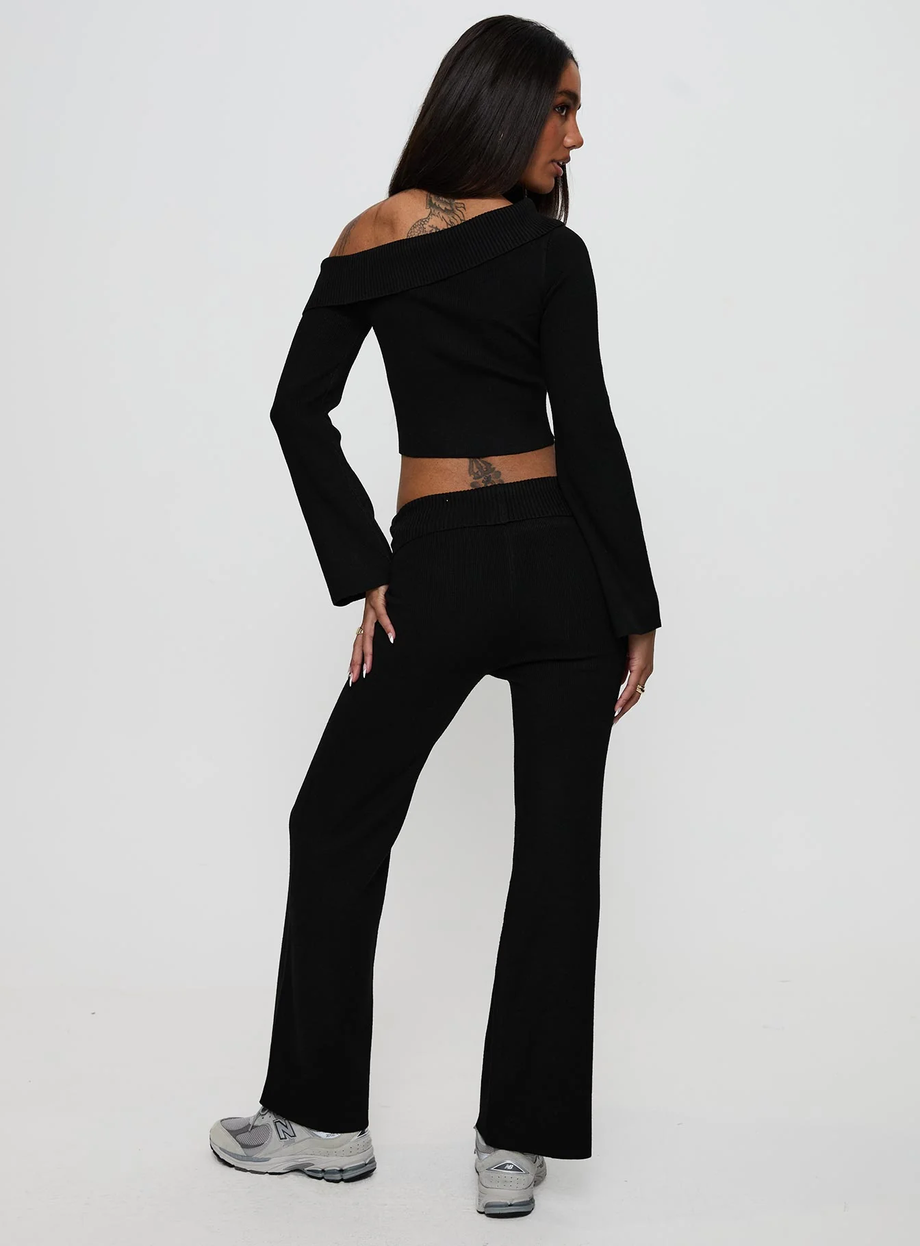 Try Me Knit Pants Black