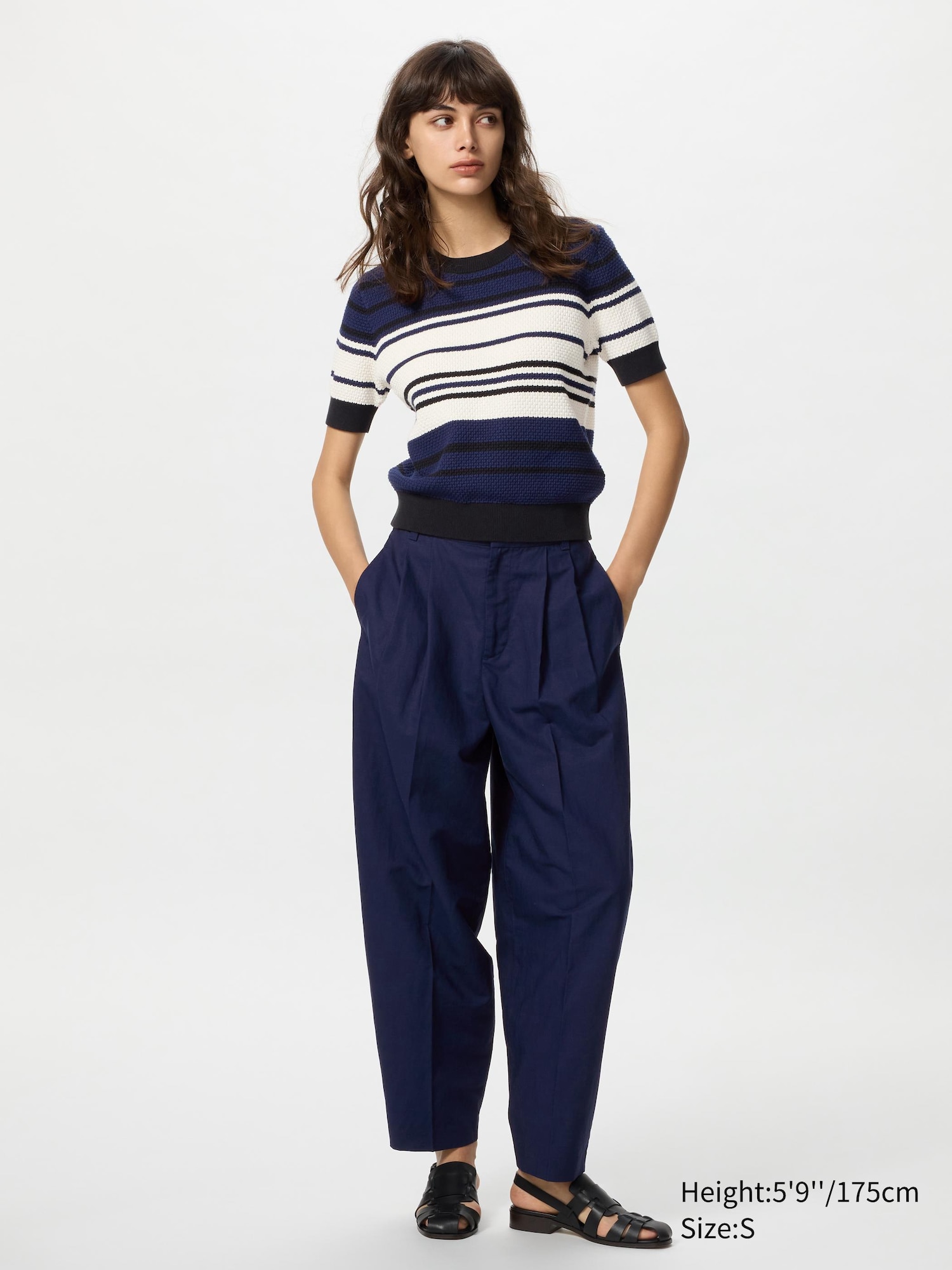 Cotton Popcorn Short Sleeve Sweater