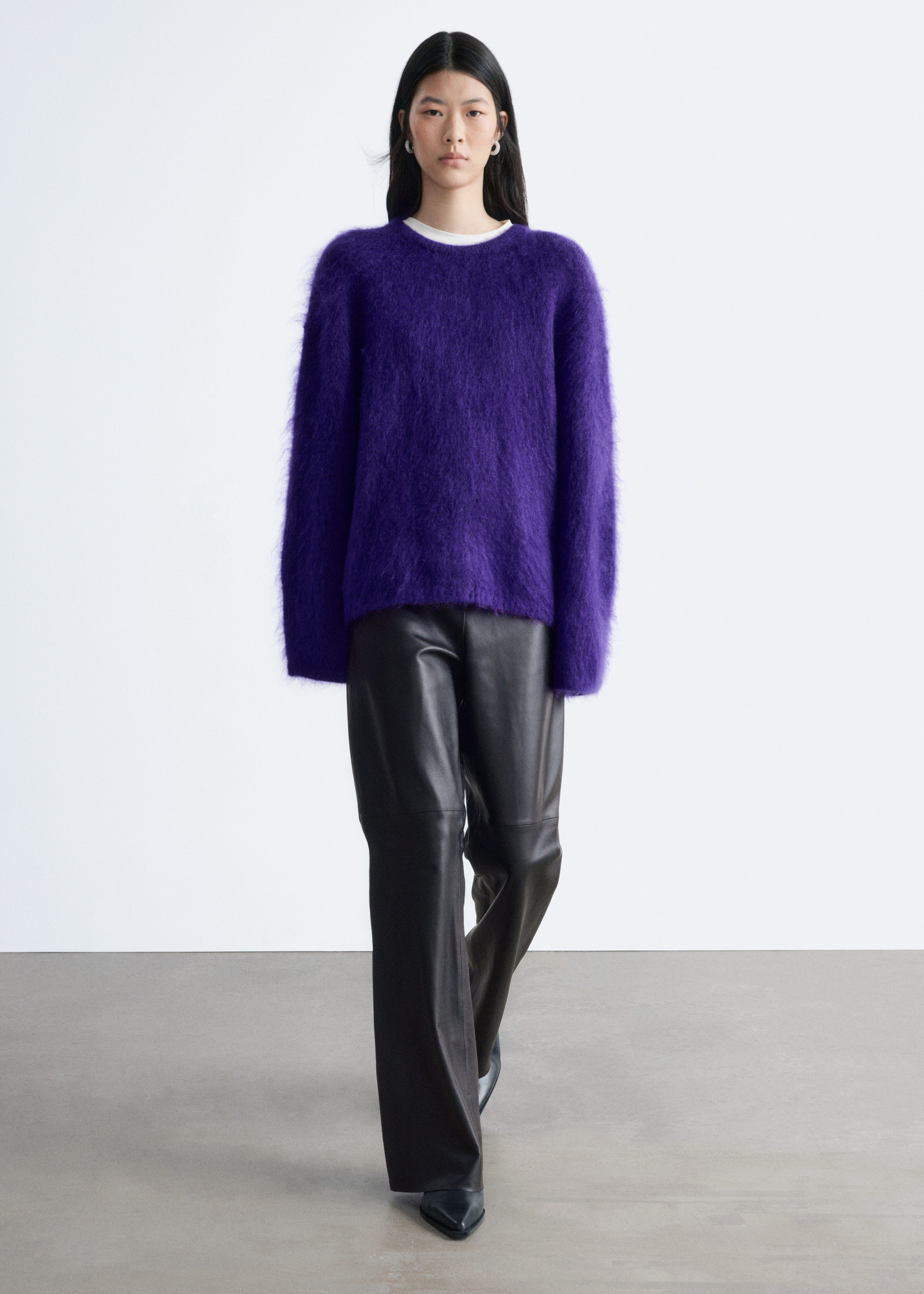 & Other Stories BOOTCUT LEATHER TROUSERS