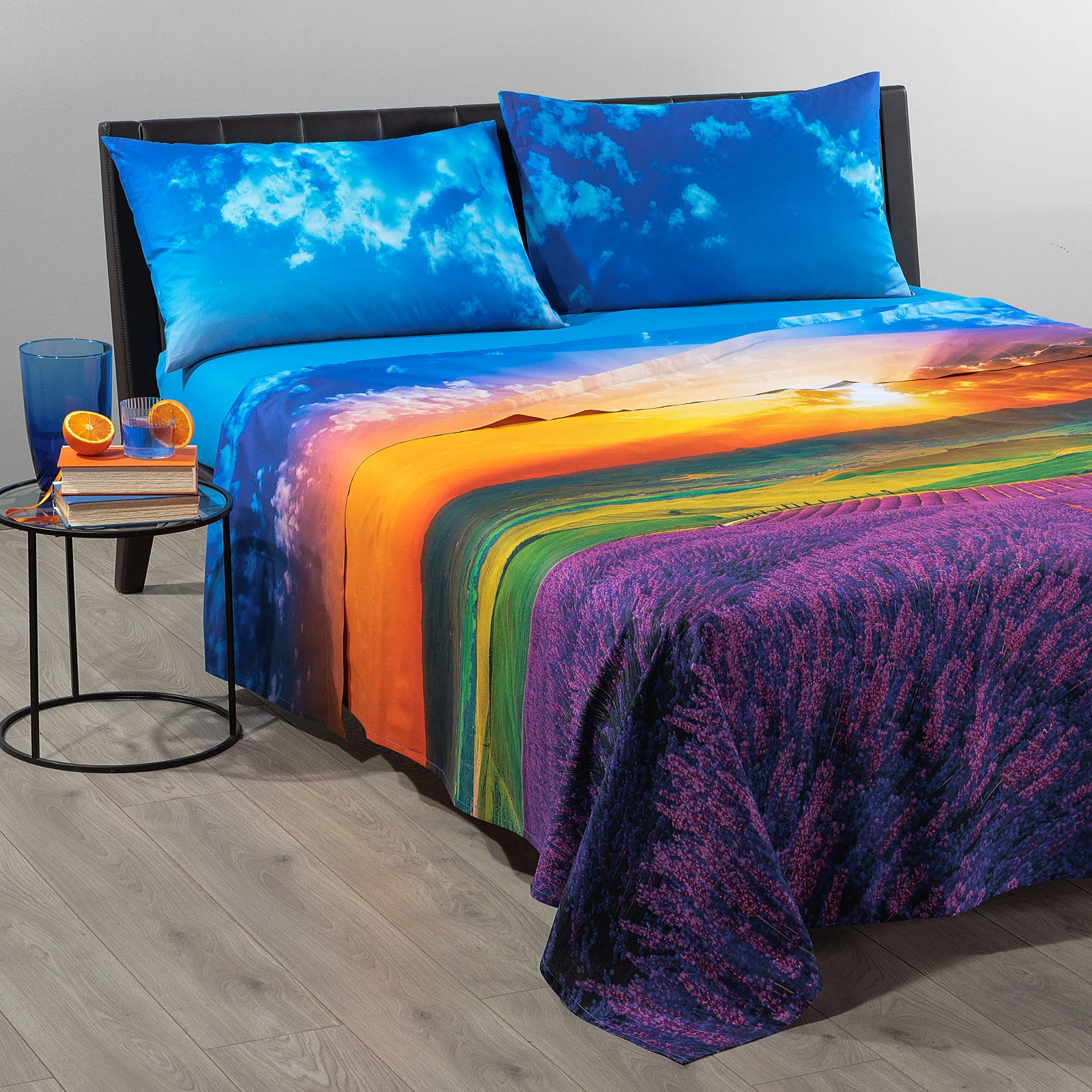 Lenzuola Copriletto In Cotone Heaven Matrimoniale Unica Sogni Di Viaggio