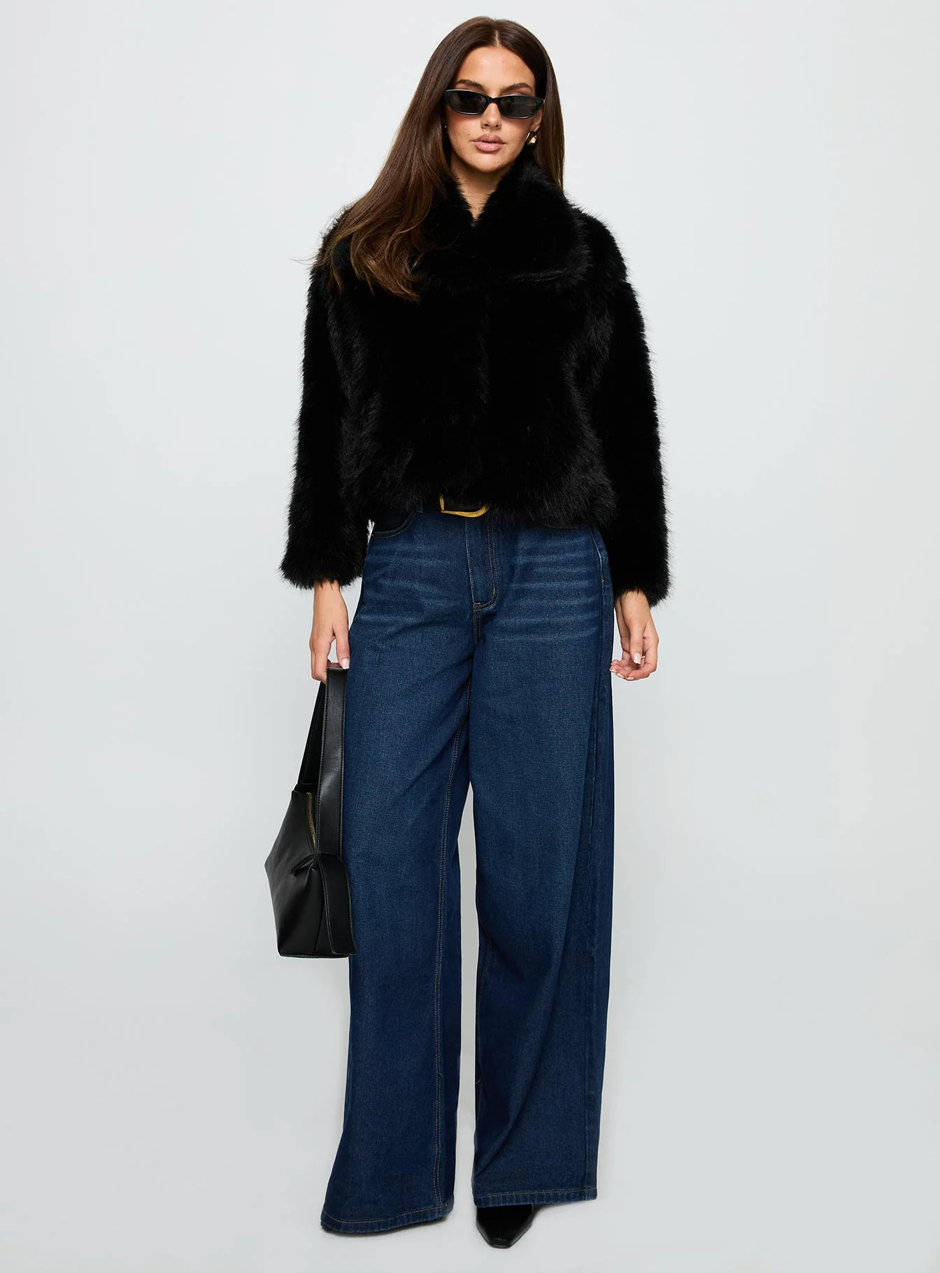 Wayland Faux Fur Jacket Black