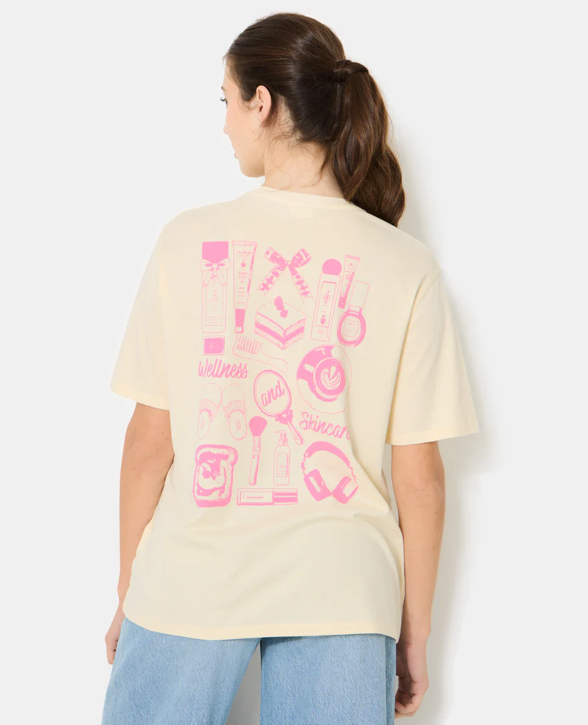 Pimkie T-shirt oversize avec print poitrine et dos