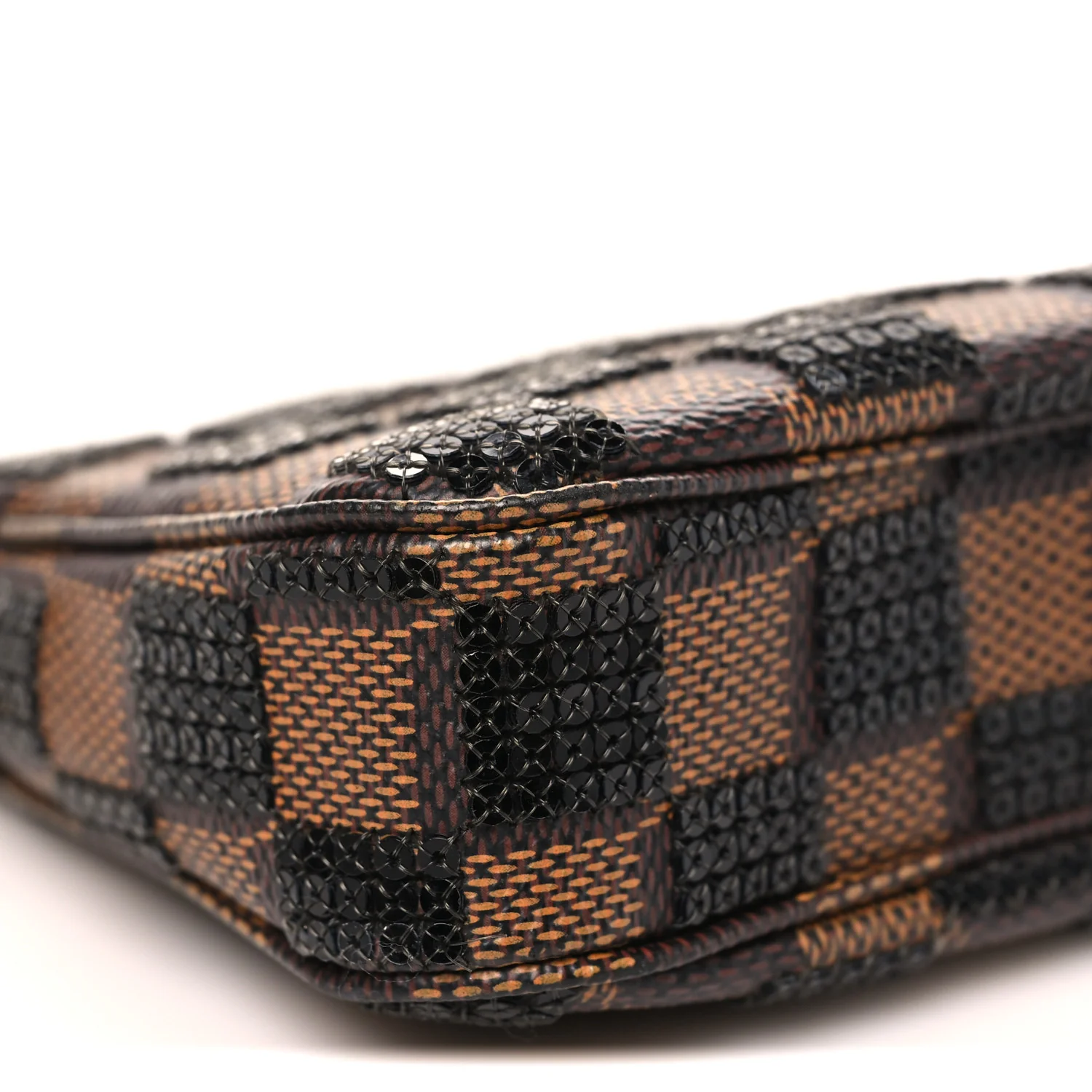 Damier Paillettes Mini Pochette Accessories Black - Top Club