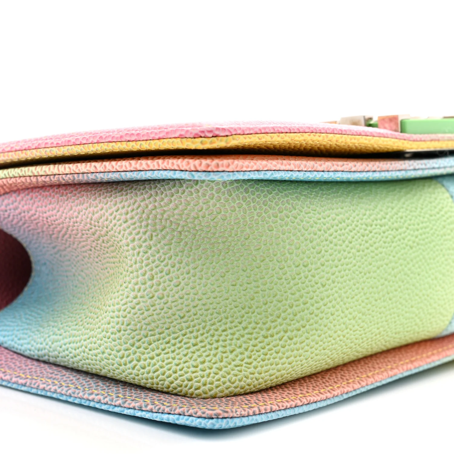 Caviar Quilted Medium Cuba Rainbow Boy Flap Multicolor - Top Club