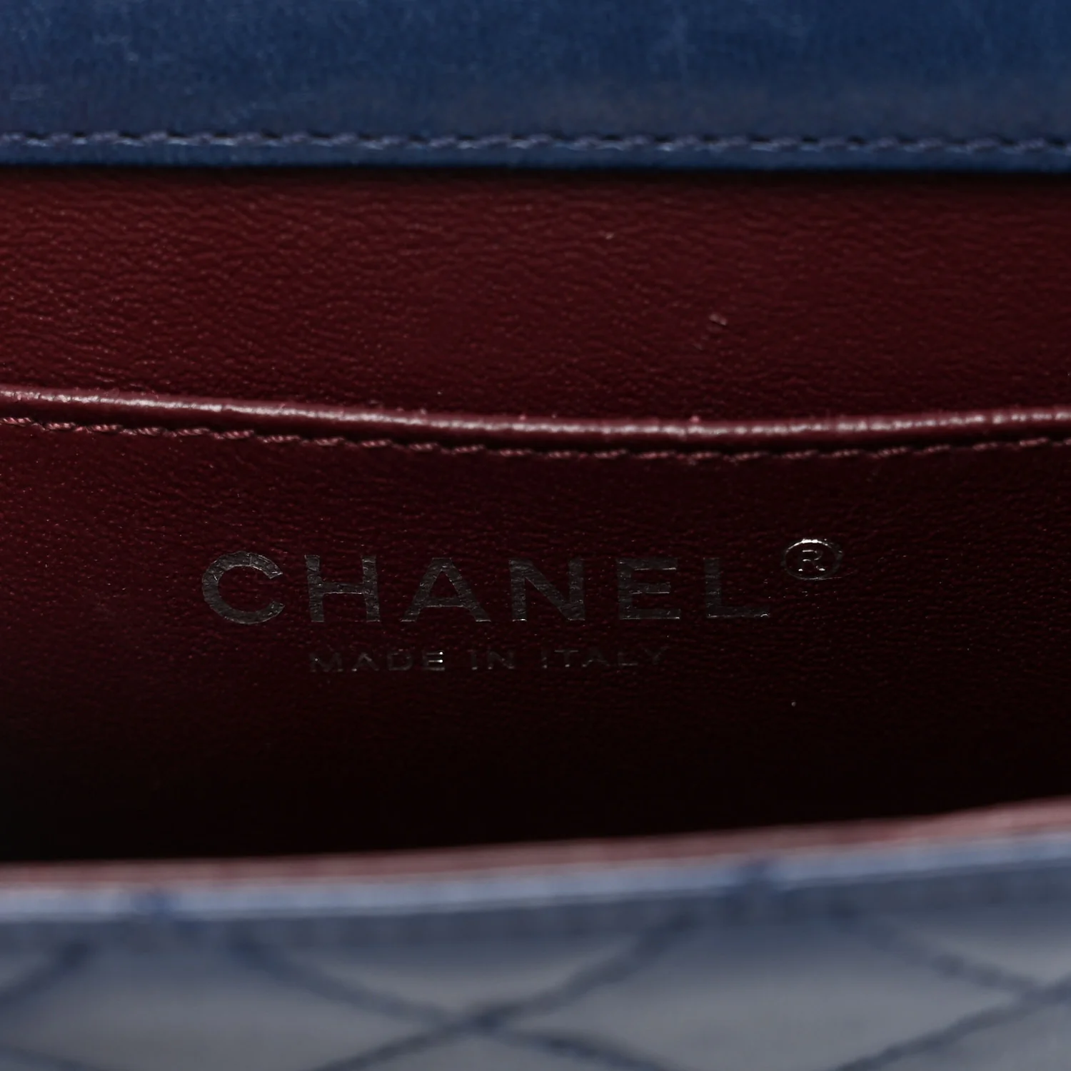 Lambskin Quilted Mini Crossing Times Flap Blue - Top Club