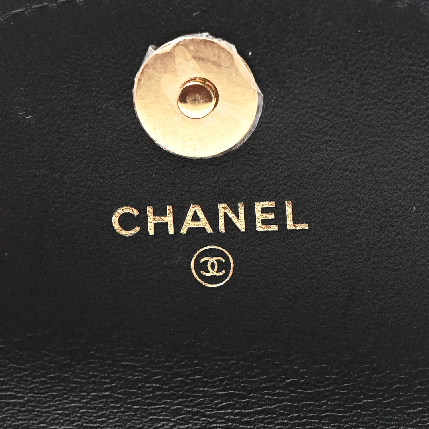 Caviar Quilted Clutch With Chain Black - Top Club