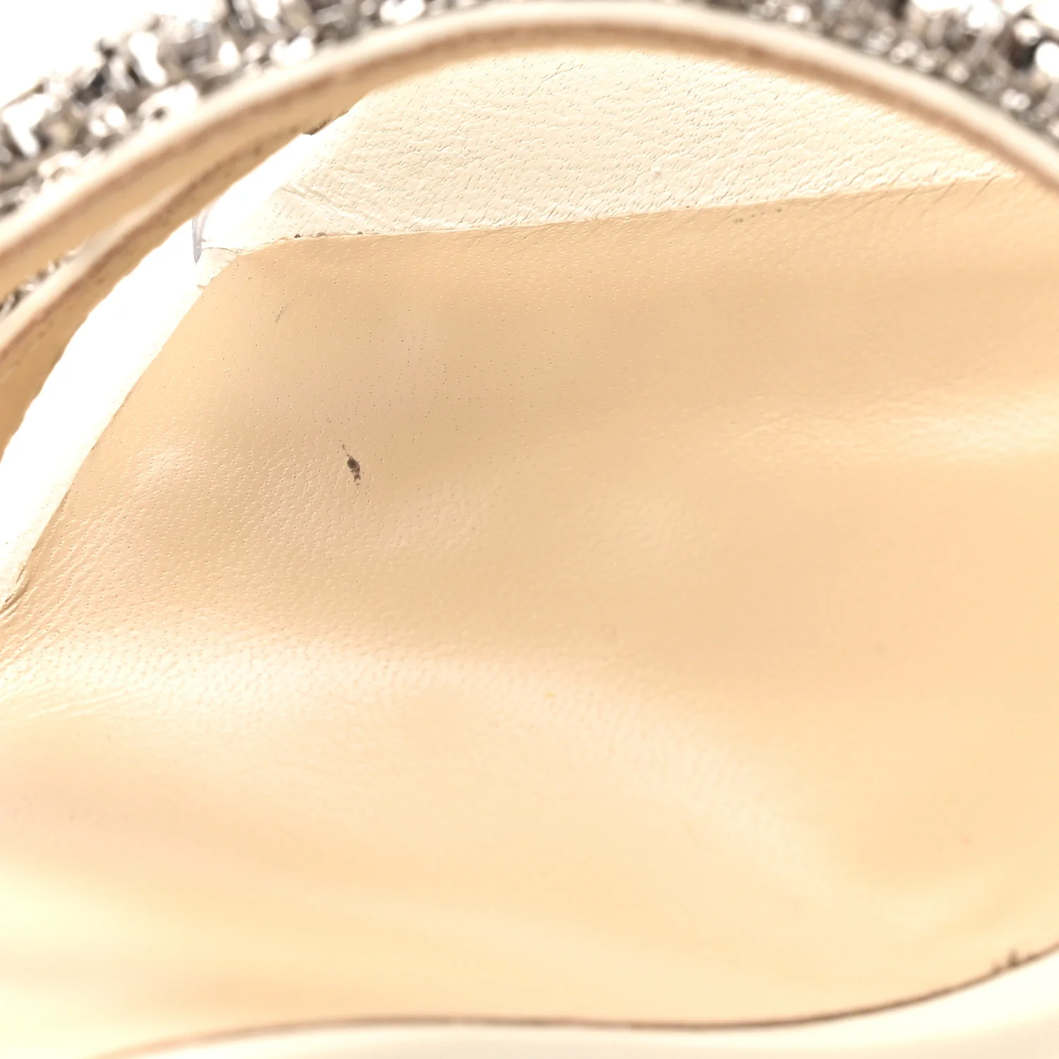 Nappa Crystal Josefine 100 Sandals 39 Latte - Top Club