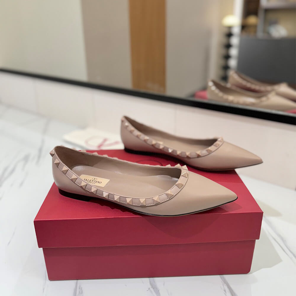 VALENTINO ROCKSTUD BALLET FLAT - Top Club