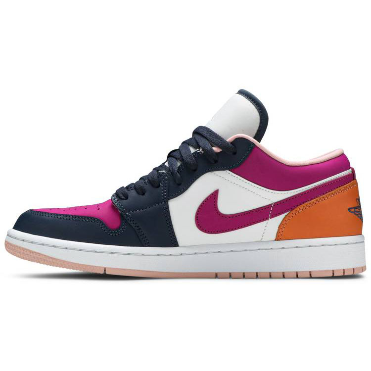 Wmns Air Jordan 1 Low SE  Mismatched-Purple Magenta  DJ4342-400 - Sneaker Replica Workshop