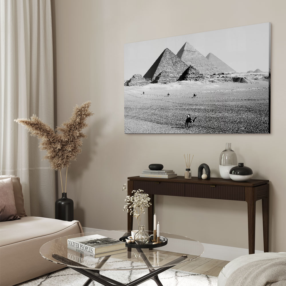 Walljar acrylglas schilderij - Pyramids of Egypt Acrylglas schilderij - 150 x 225 cm