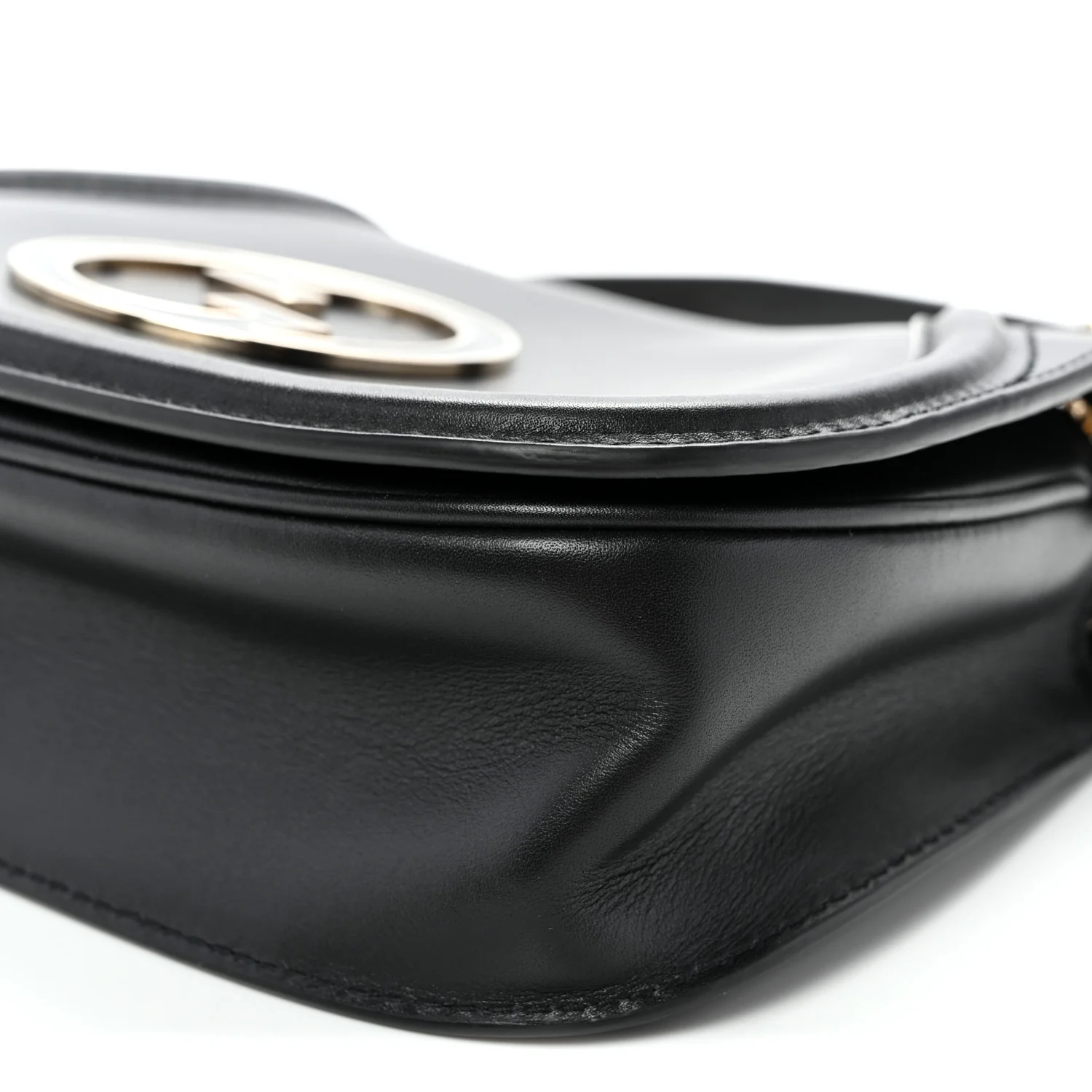 Calfskin Blondie Medium Shoulder Bag Black - Top Club