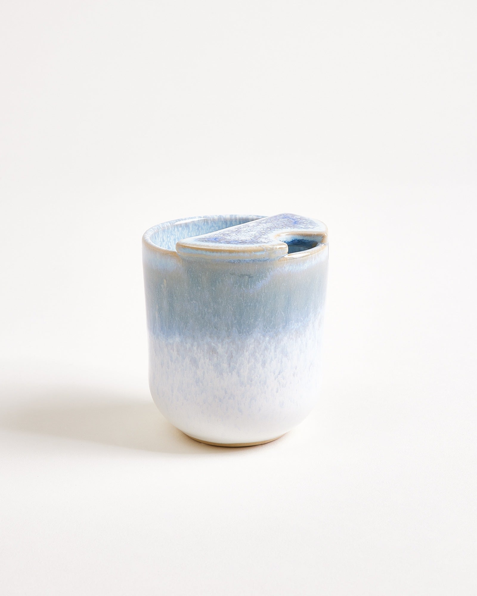 Copa Alto Becher klein To-Go hellblau weiß