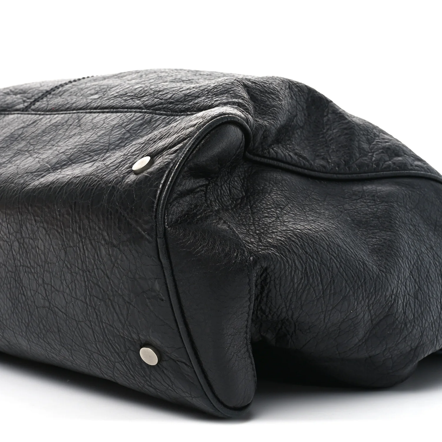 Agneau Classic Silver Hardware Weekender Black - Top Club