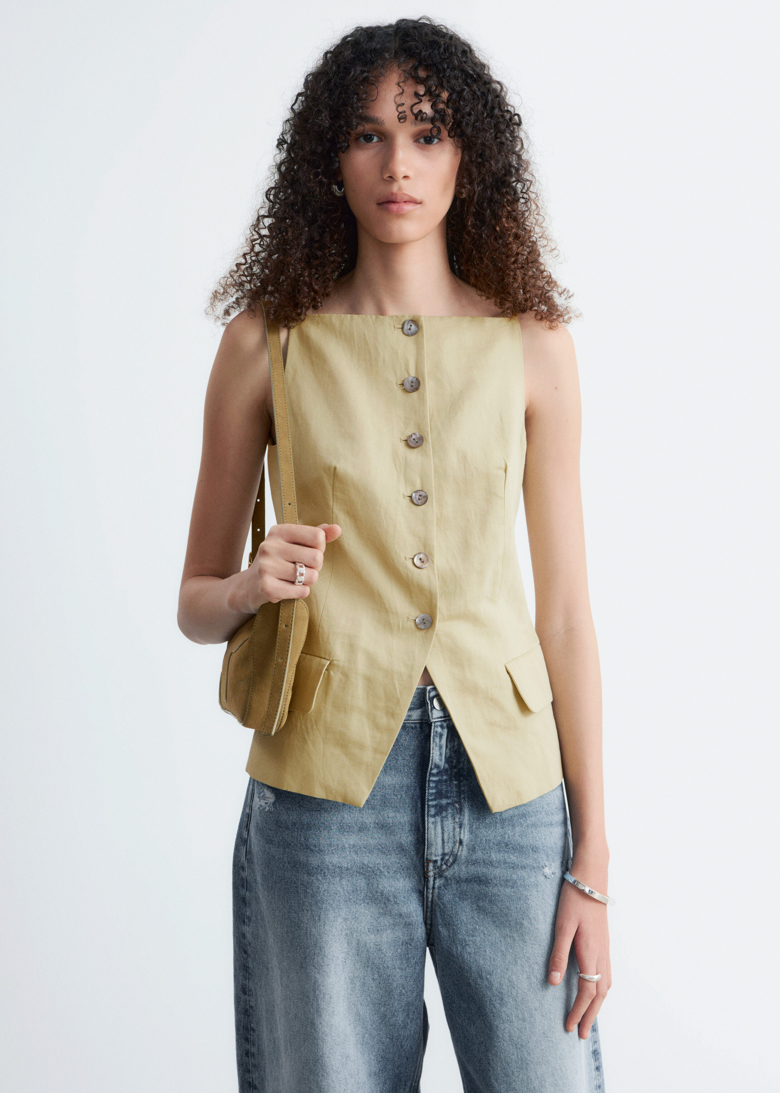 & Other Stories TAILORED VEST TOP
