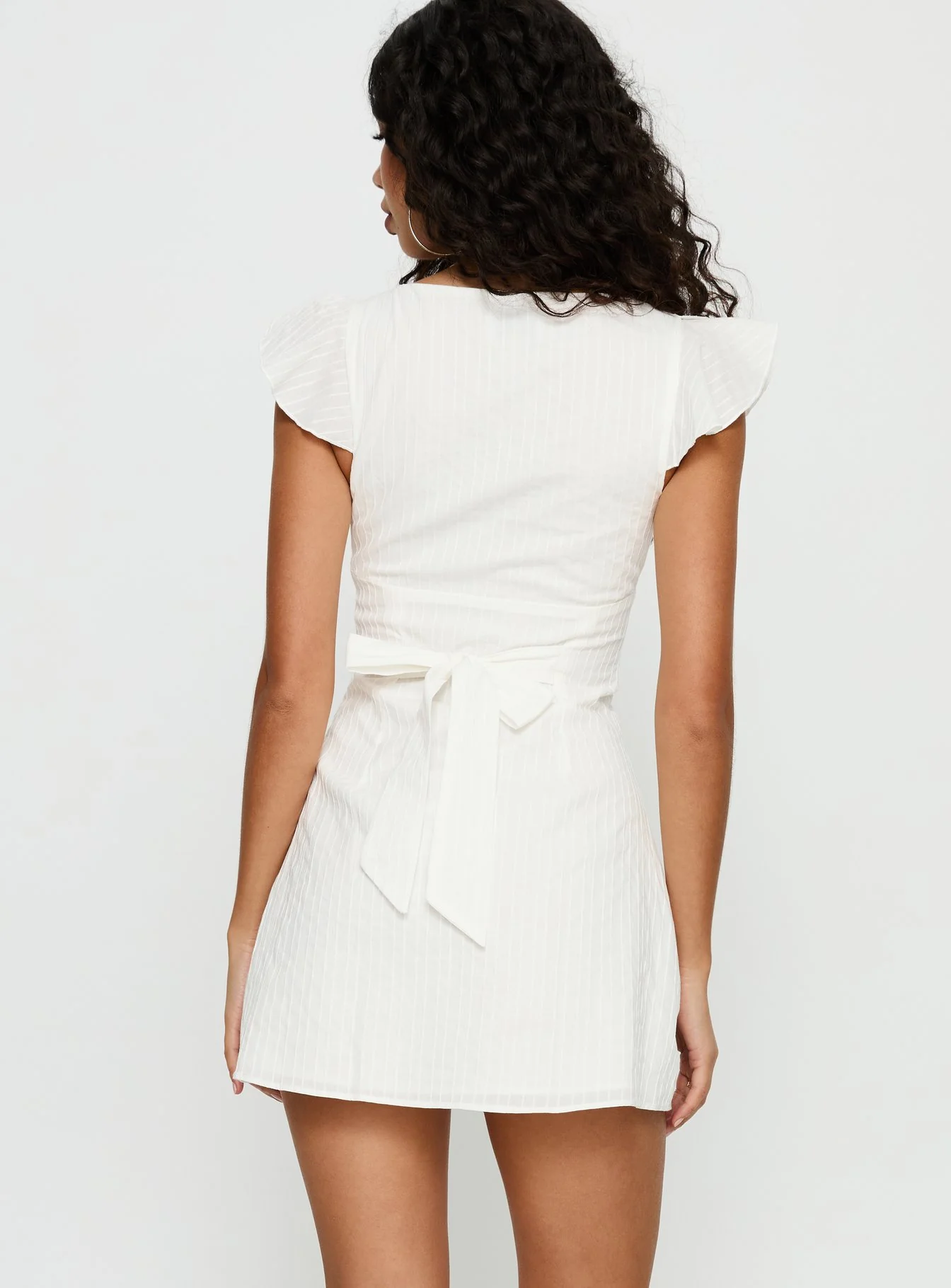 I Guess So Cotton Mini Dress White