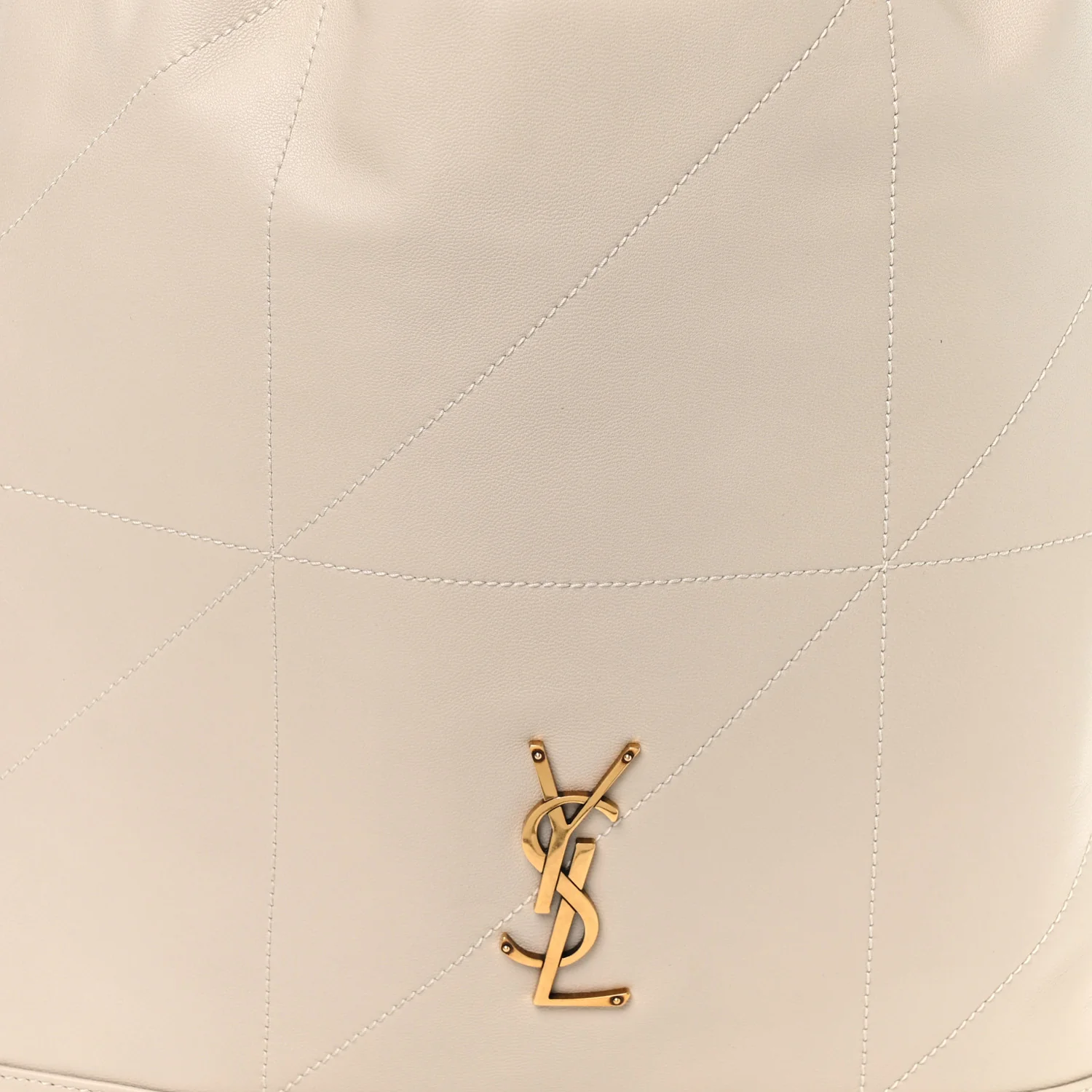 Lambskin Matelasse Monogram Medium Jamie 4.3 Pochon Blanc Vintage - Top Club