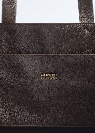 & Other Stories LEATHER TOTE BAG