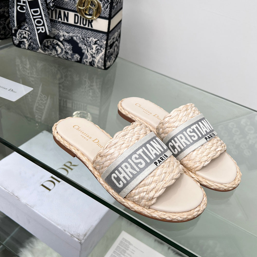 Dior  knit Word Comfortable Fashion Flip-flops  Slide Sandal (Replica) - Sneaker Replica Workshop
