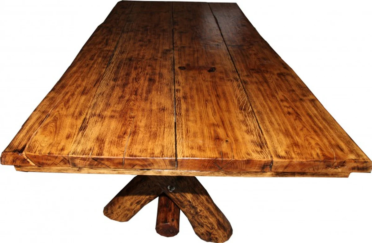 Rustic oak dining table 200 x 115 cm - solid and heavy from - guest house table dining table knight table - restaurant furniture