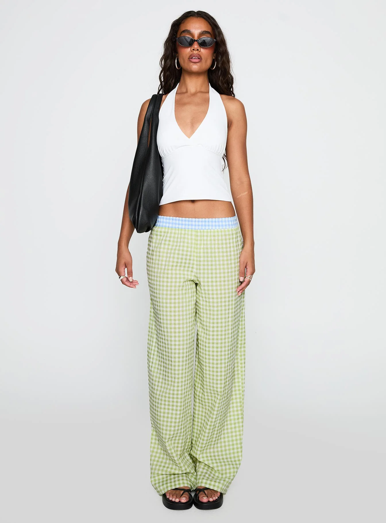 Neevie Wide Leg Pants Green