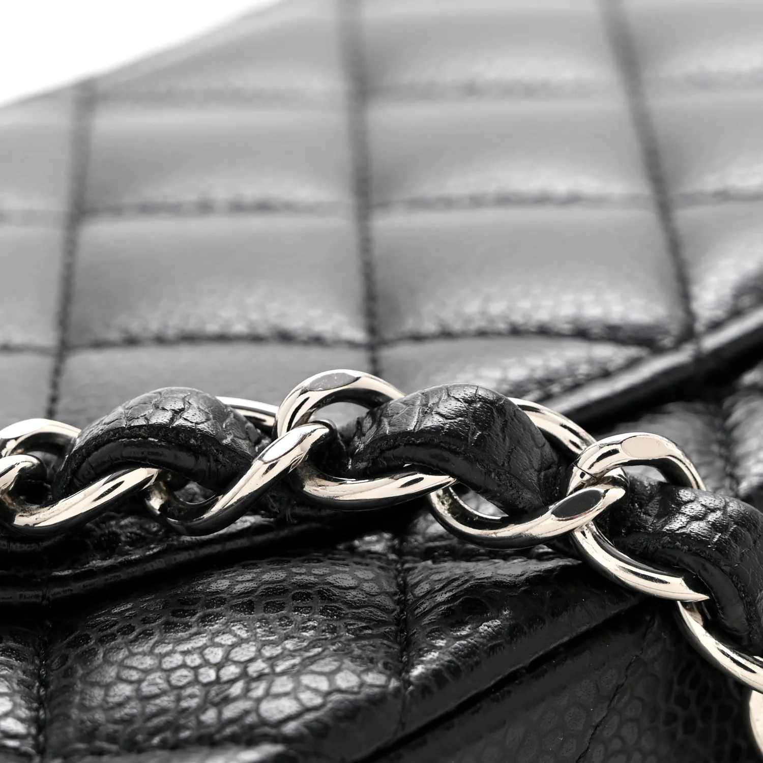 Caviar Quilted Small Double Flap Black - Top Club