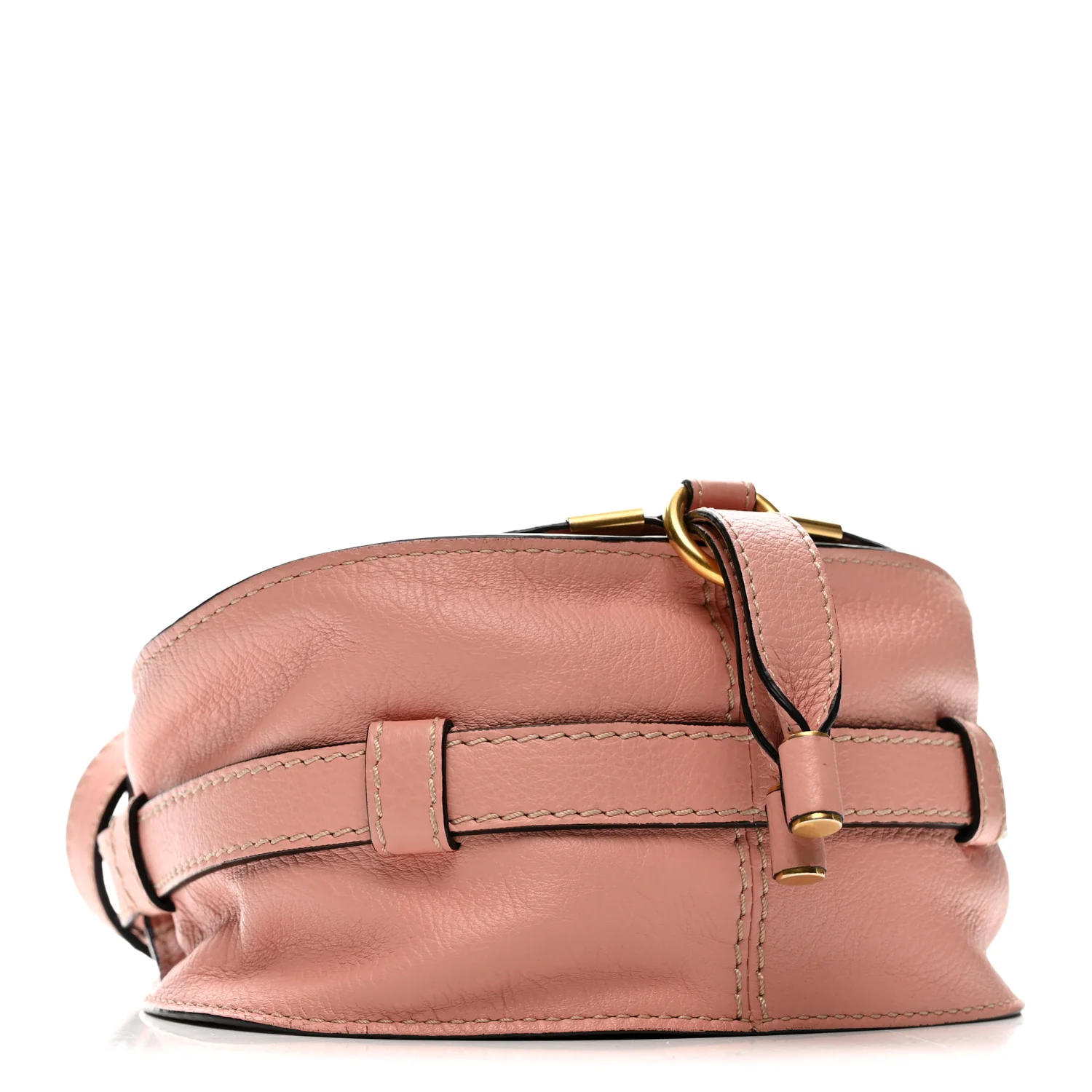 Calfskin Small Marcie Round Crossbody Bag Anemone - Top Club