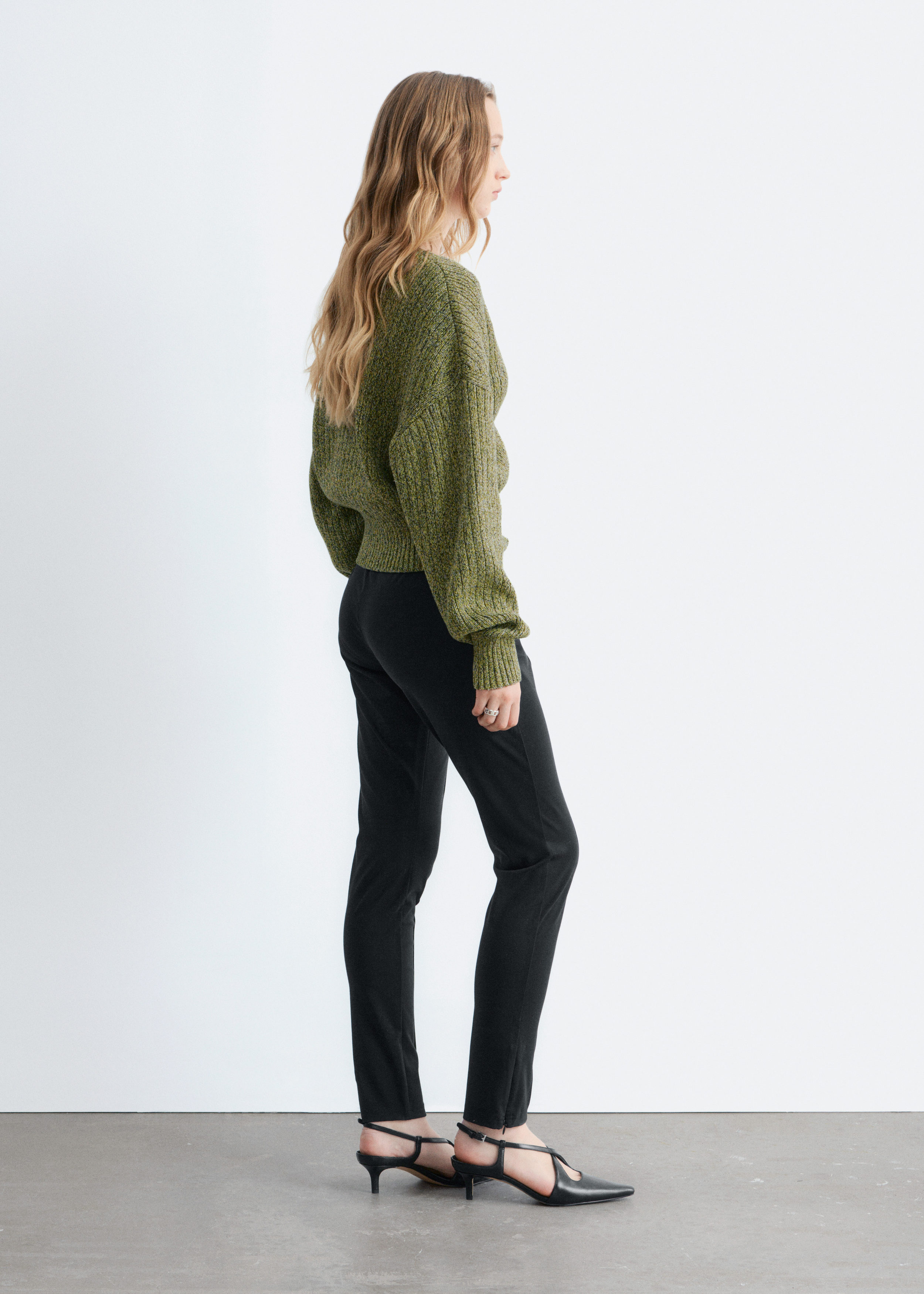 & Other Stories RIB-KNIT COTTON CARDIGAN