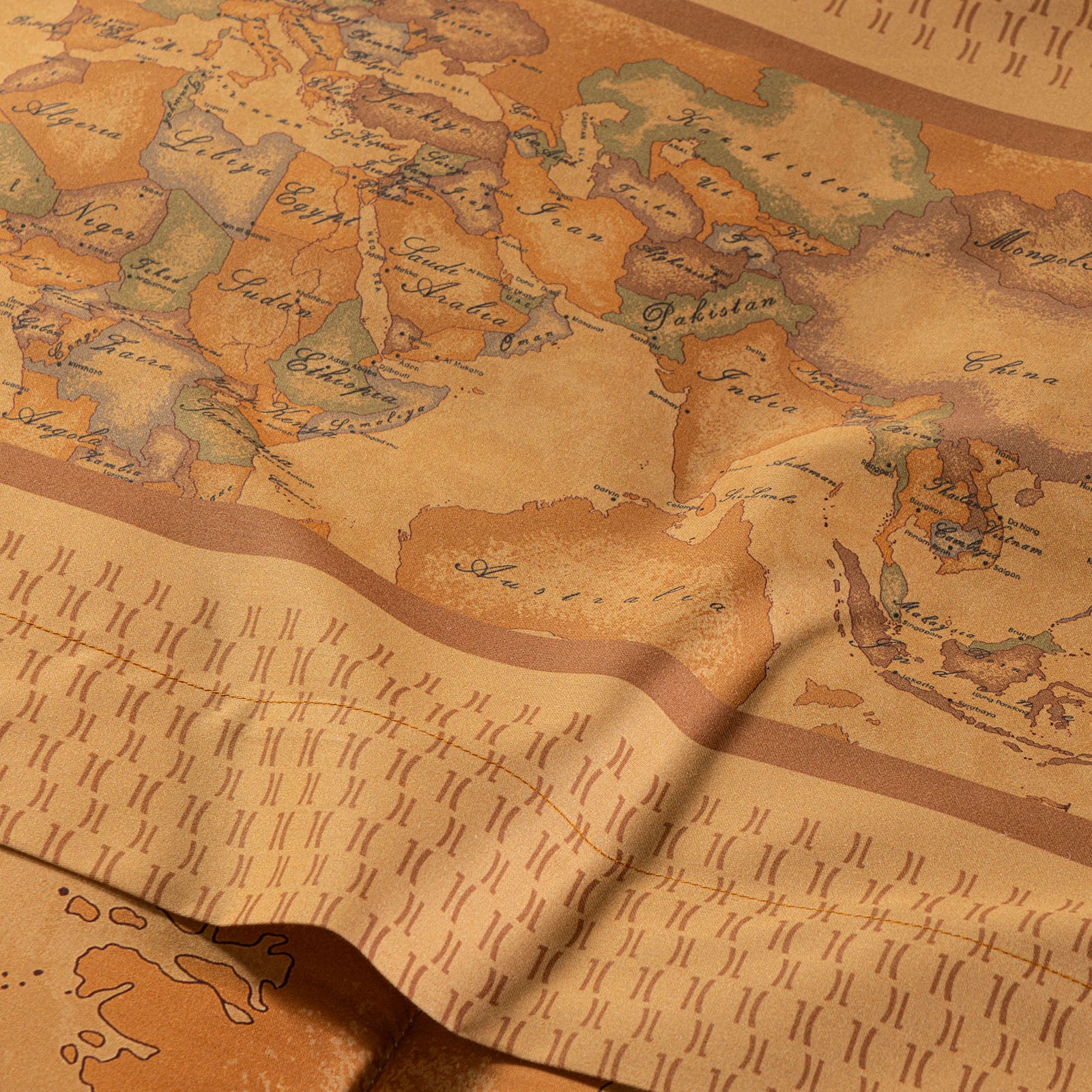 Completo Lenzuola In Raso Di Cotone Geo Tartan Matrimoniale Unica Alviero Martini 1A Classe