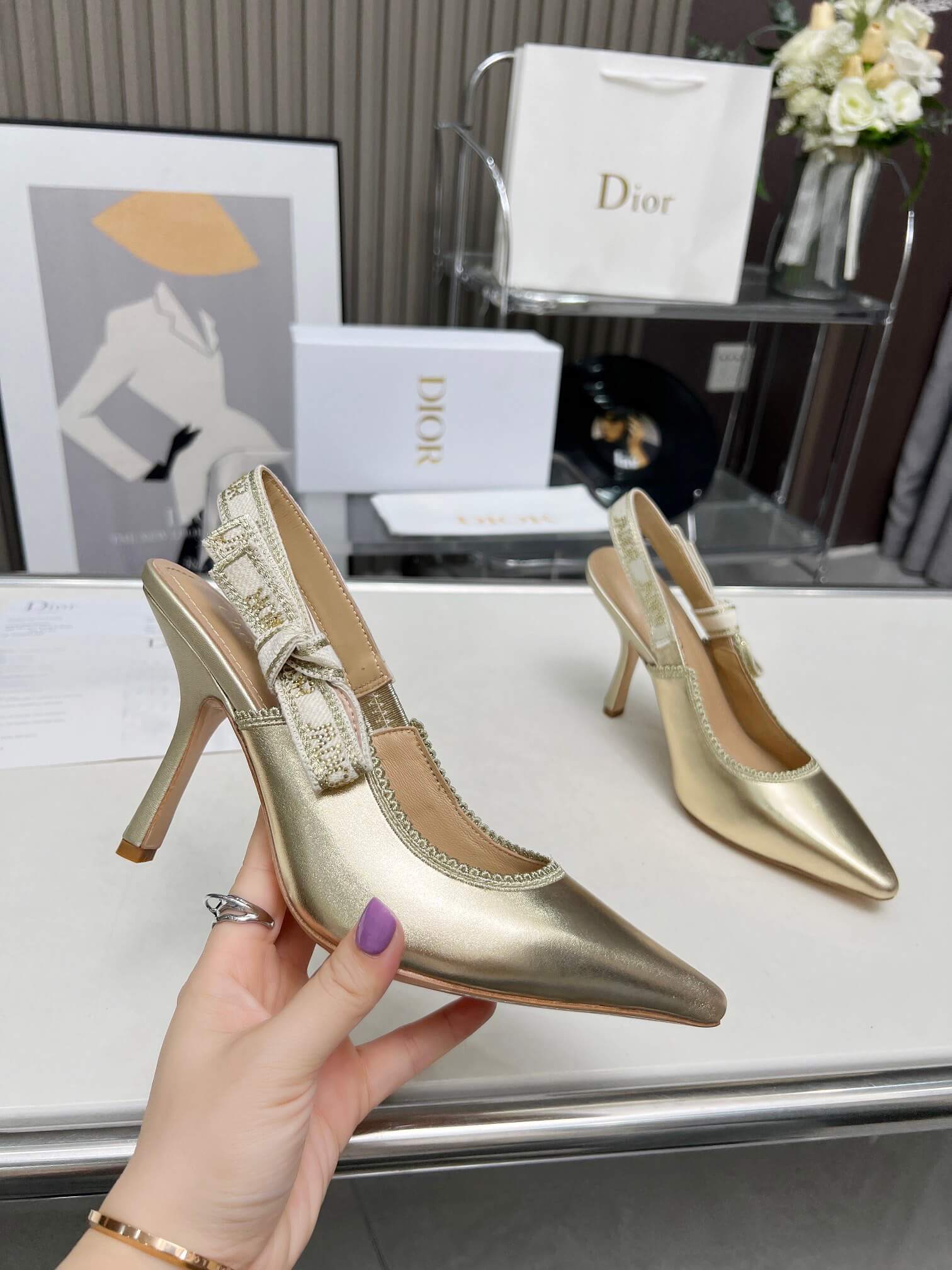 J Adior Slingback Pump - Top Club