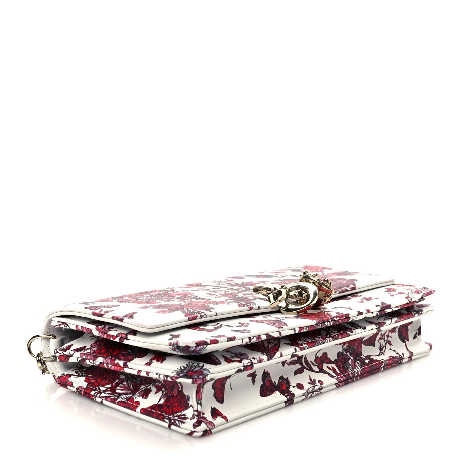 Calfskin Le Coeur Des Papillons Mini My Dior Bag White Multicolor - Top Club
