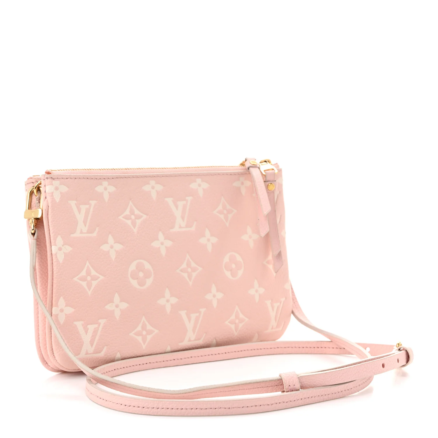 Empreinte Monogram Double Zip Pochette Rose - Top Club